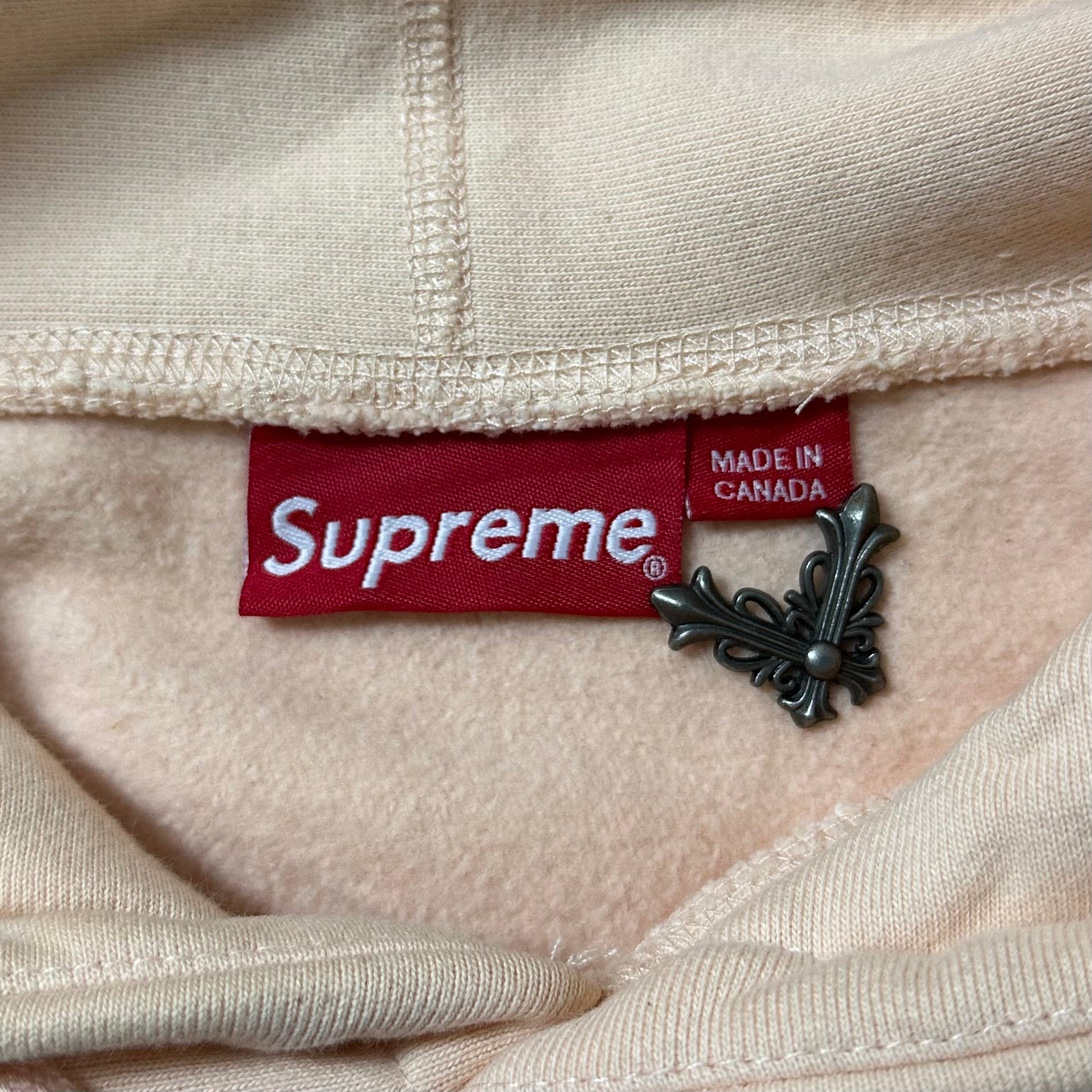 Supreme Box Logo Hoodie Jacket in Peach Size Small (Fits Medium) OFF only