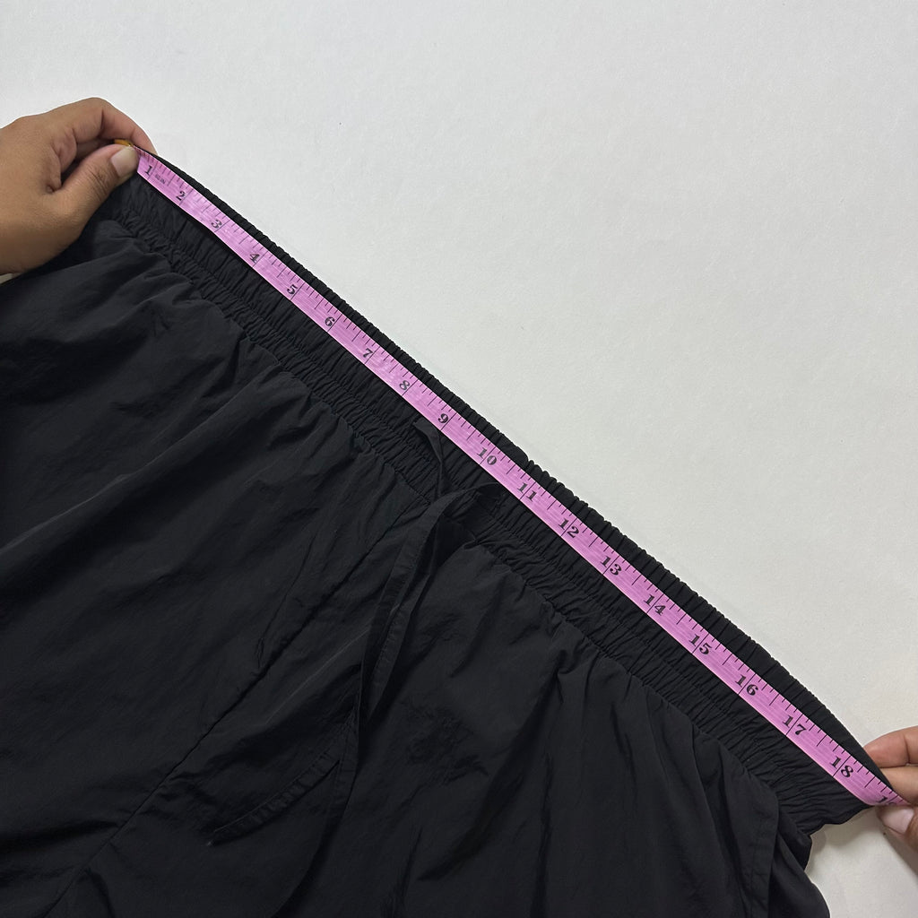 FASHION NOVA Parachute Cargo Baggy Pants in Black (Size 30-38)