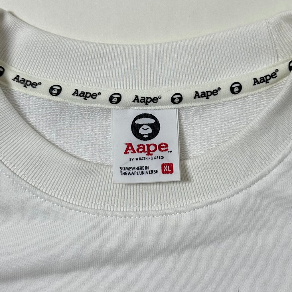 AAPE Crewneck Sweatshirt in White (Size XL)