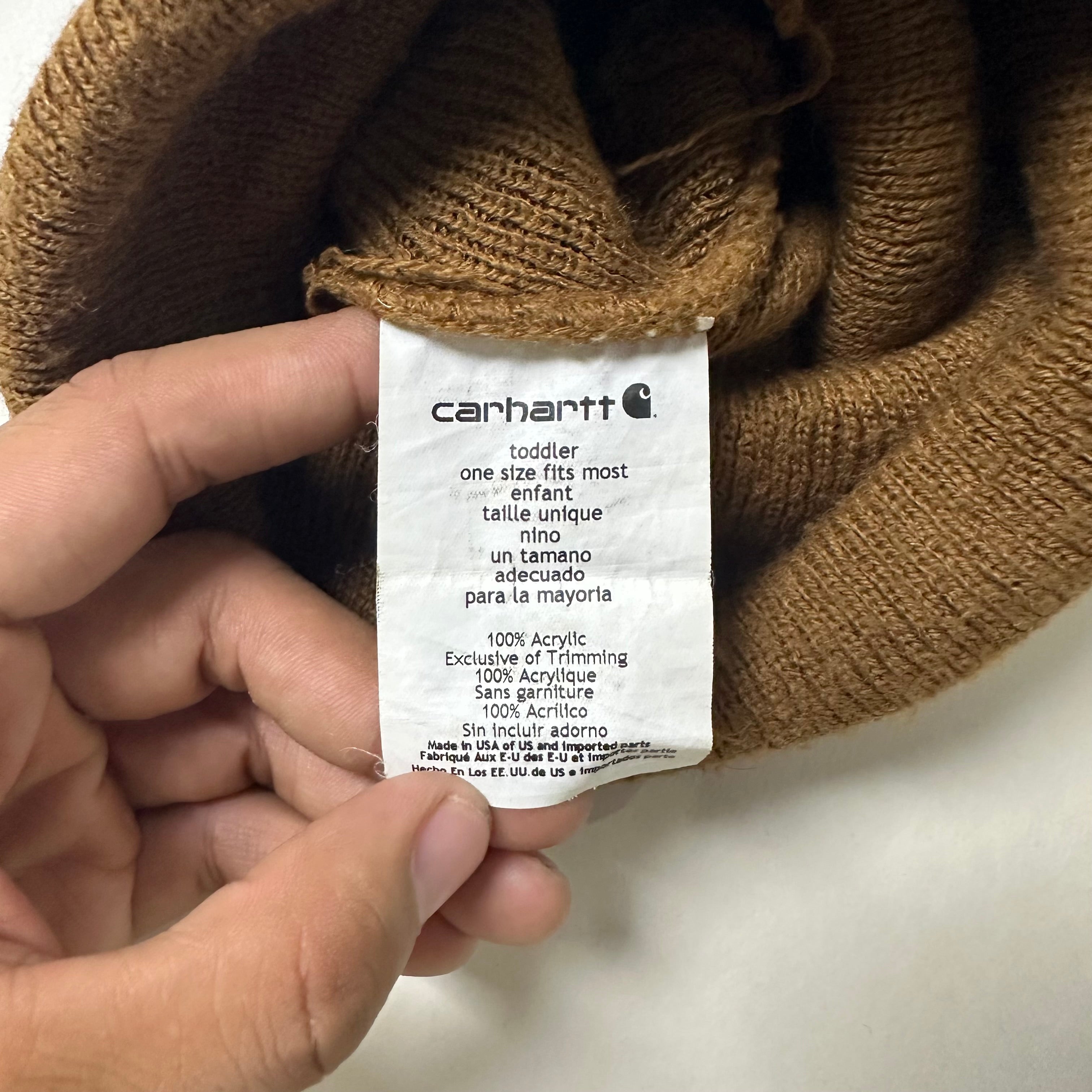 Carhartt Kid’s Beanie in Brown (Toddler/Child/Youth) One Size