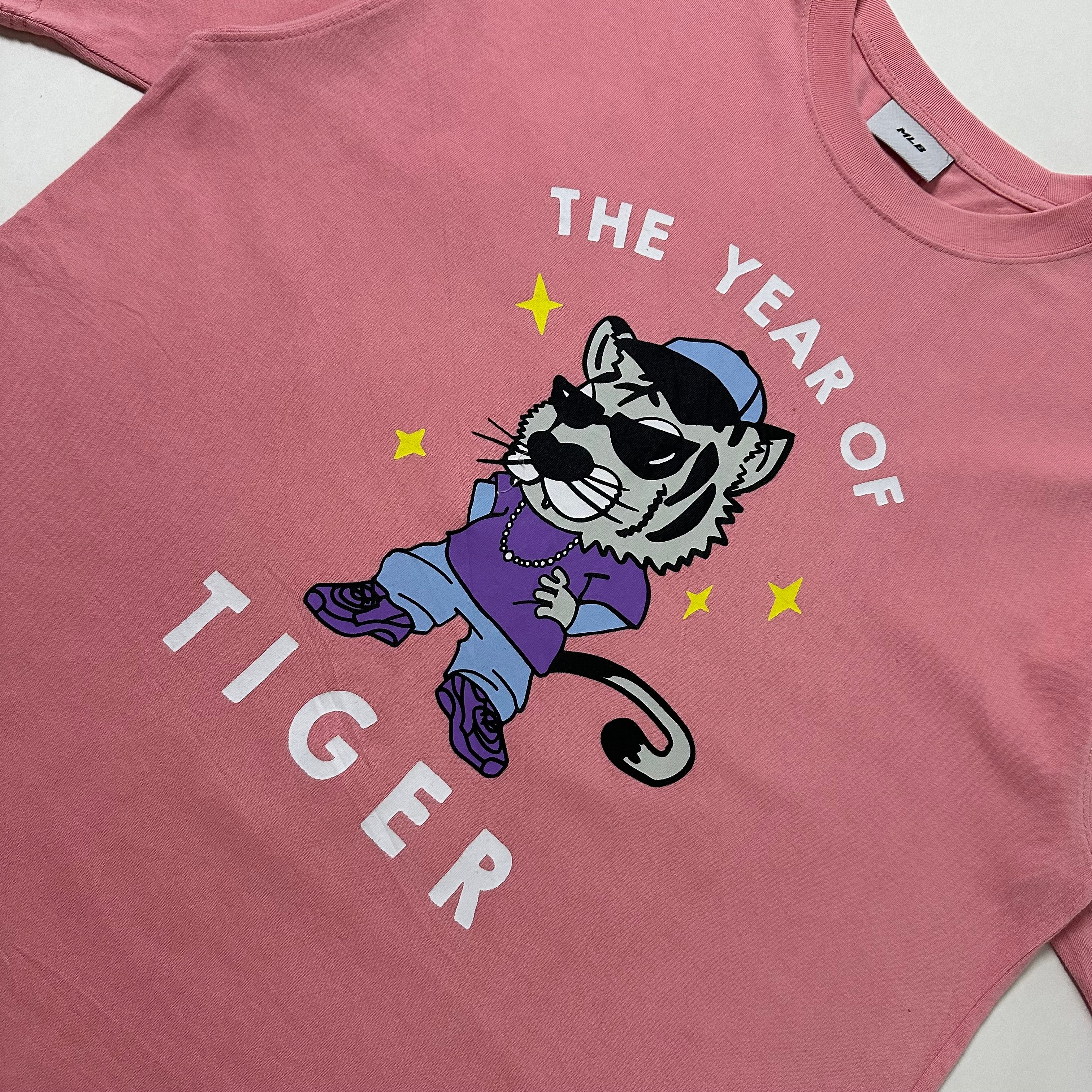 MLB "Year of Tiger" Pink T-shirt Medium (Fits Large)