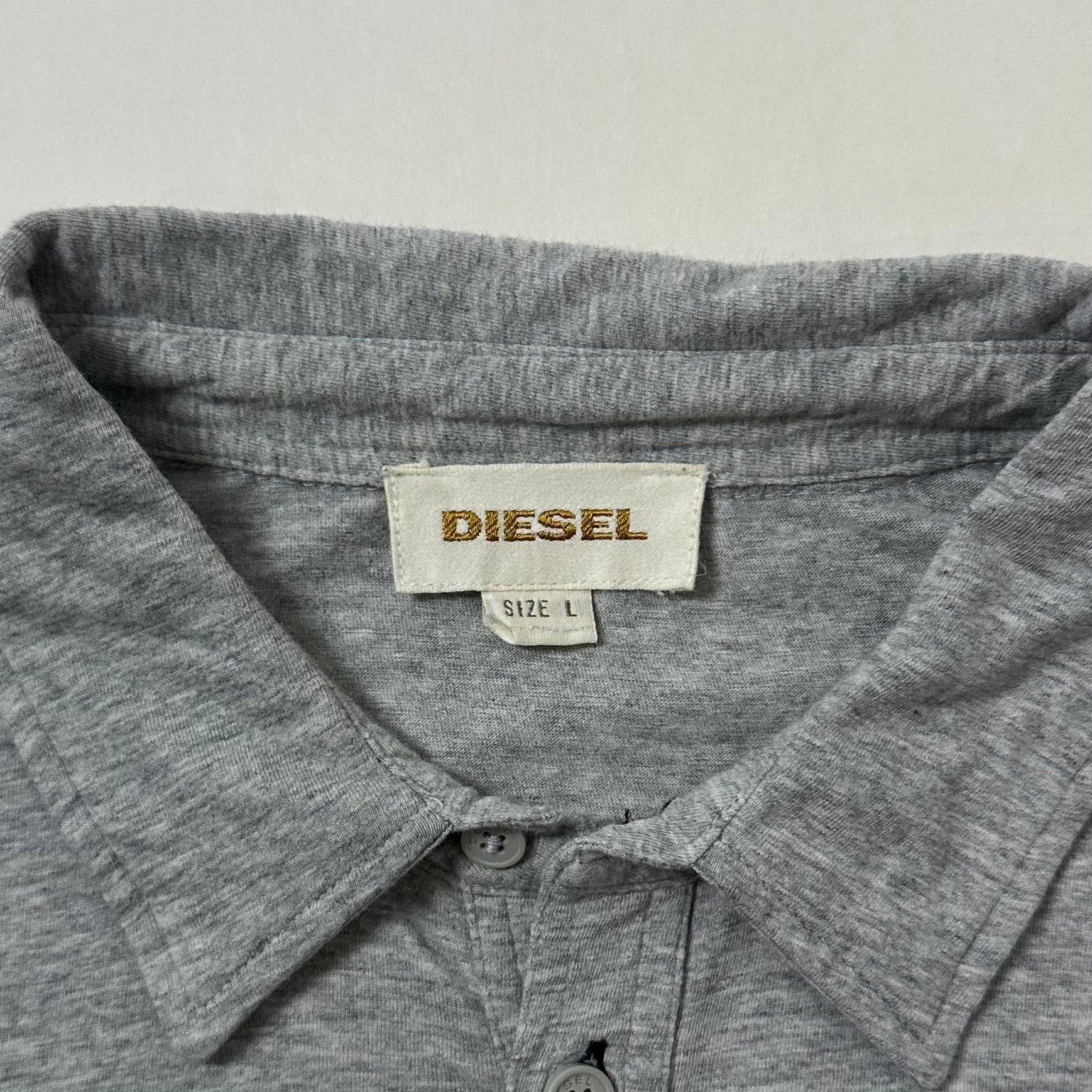 DIESEL Polo T-shirt in Gray (Size Large)