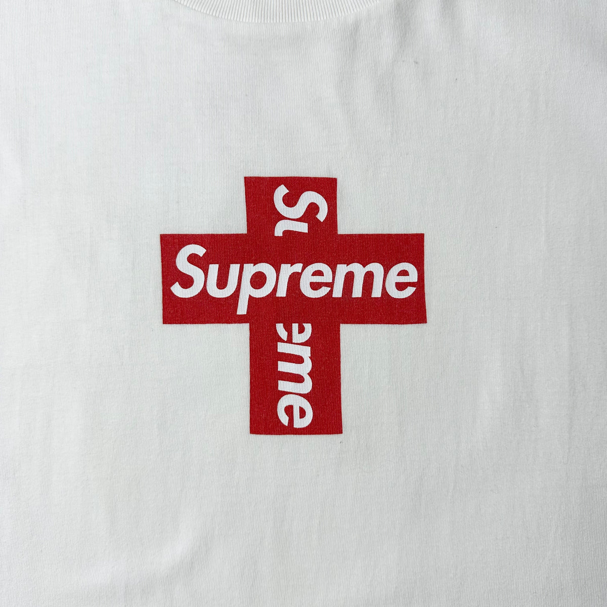 Supreme Cross Box Logo T-Shirt in White (Size XL)