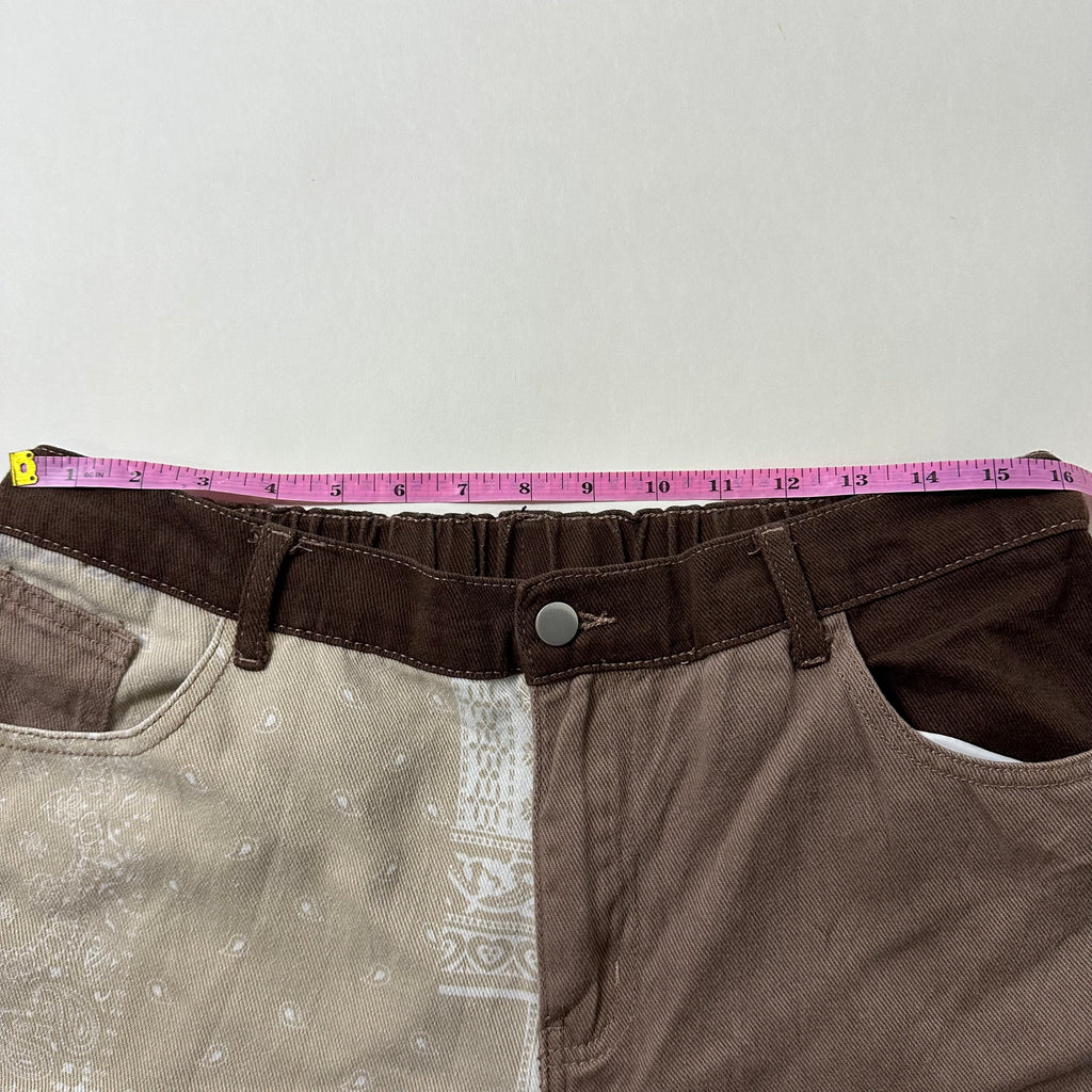 Paisley Patchwork Baggy Pants (Size 32-36)