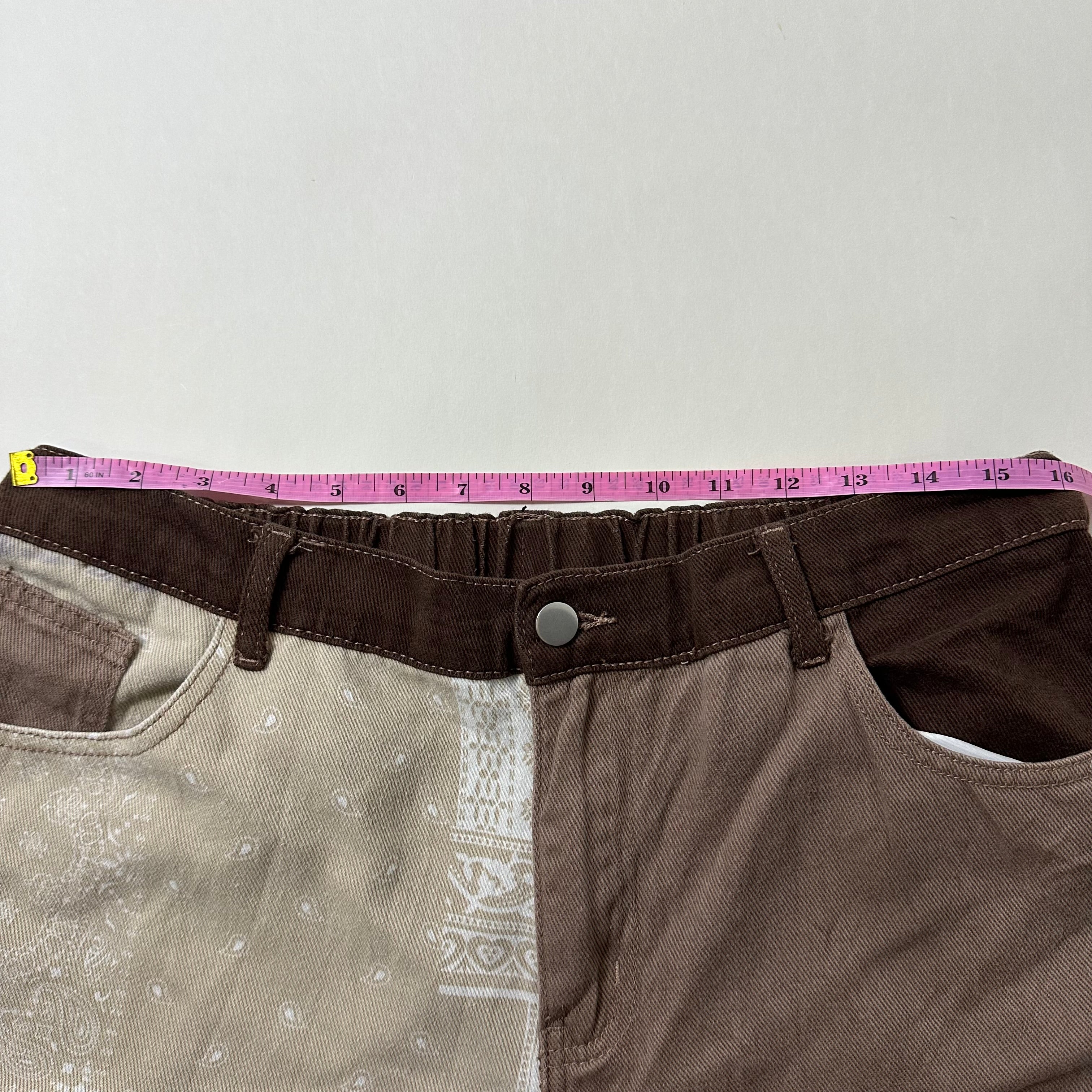 Paisley Patchwork Baggy Pants (Size 32-36)