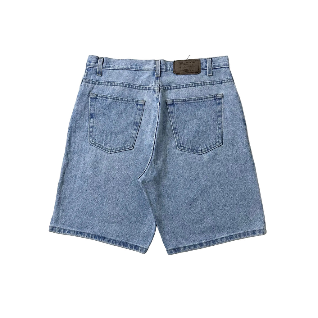Faded Glory Denim Jorts in Light Wash Blue (Size 34)