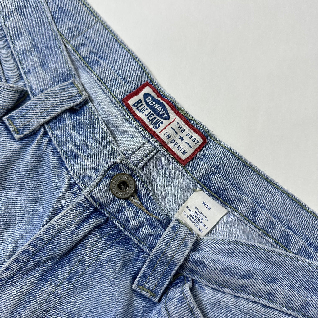 Old Navy Carpenter Jorts Light Washed (Size 34)