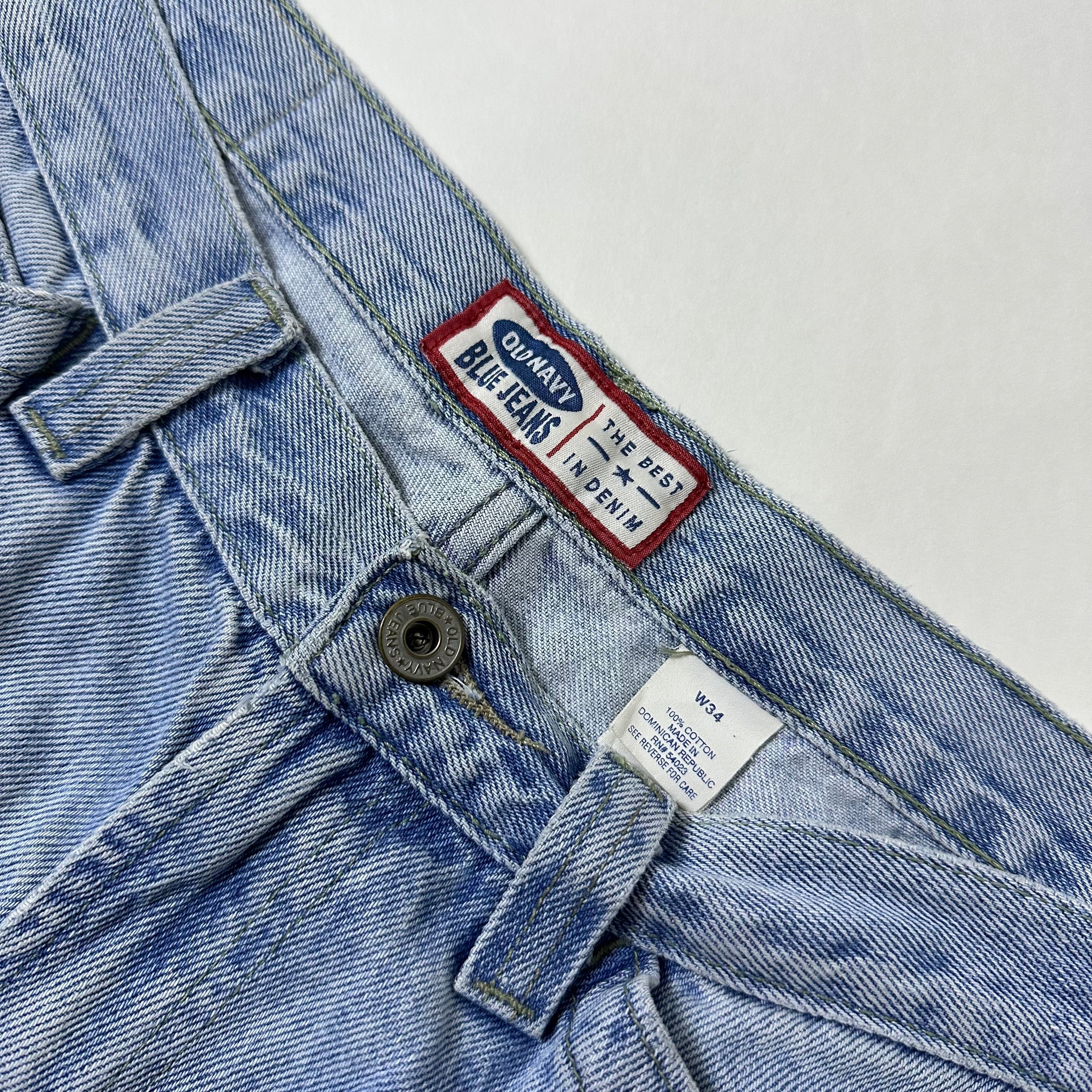 Old Navy Carpenter Jorts Light Washed (Size 34)
