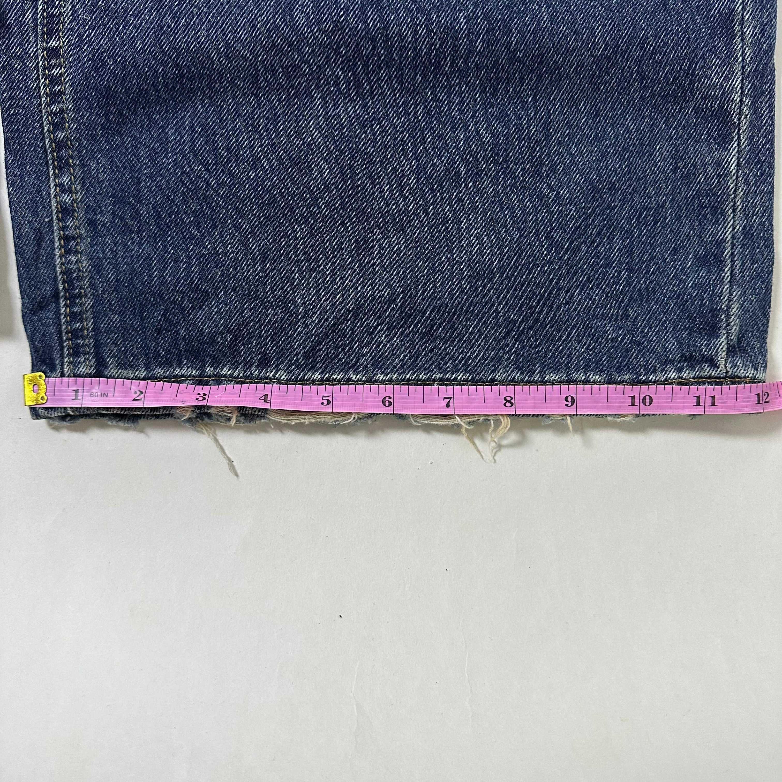 Random Baggy Jeans in Dark Blue Washed (Size 30)