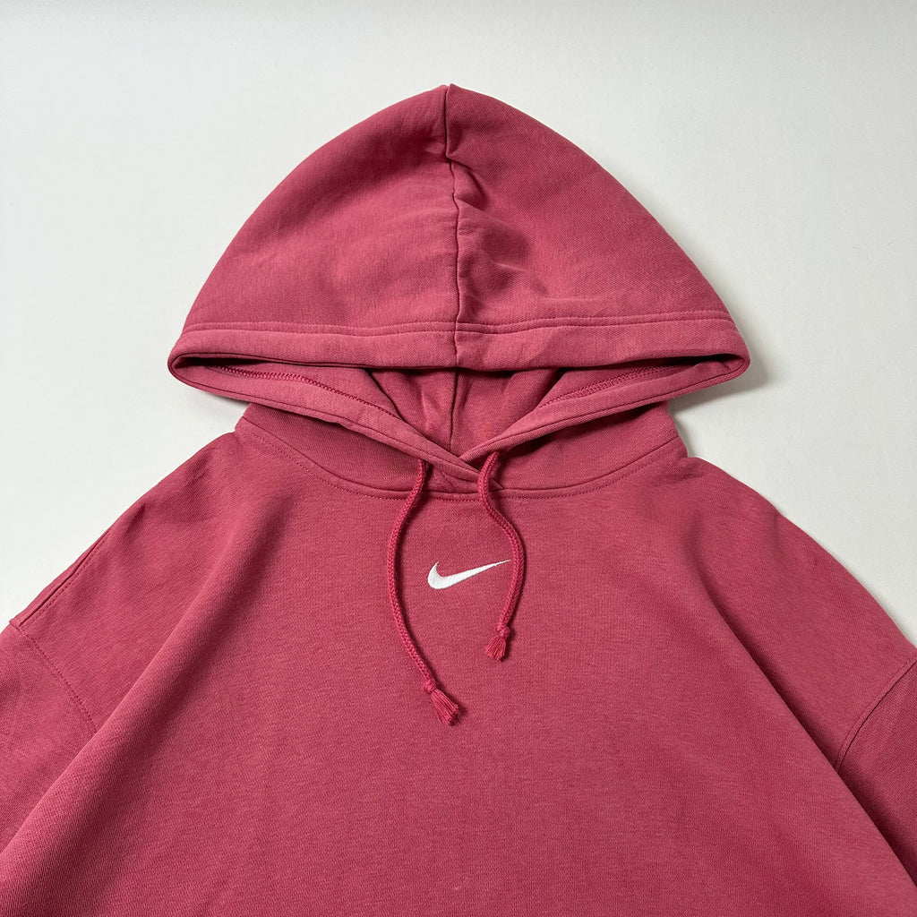 Nike Center Swoosh Hoodie Jacket in Pink (Size XL)