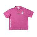 AAPE By A Bathing Ape Pink Camouflage Polo Shirt Medium