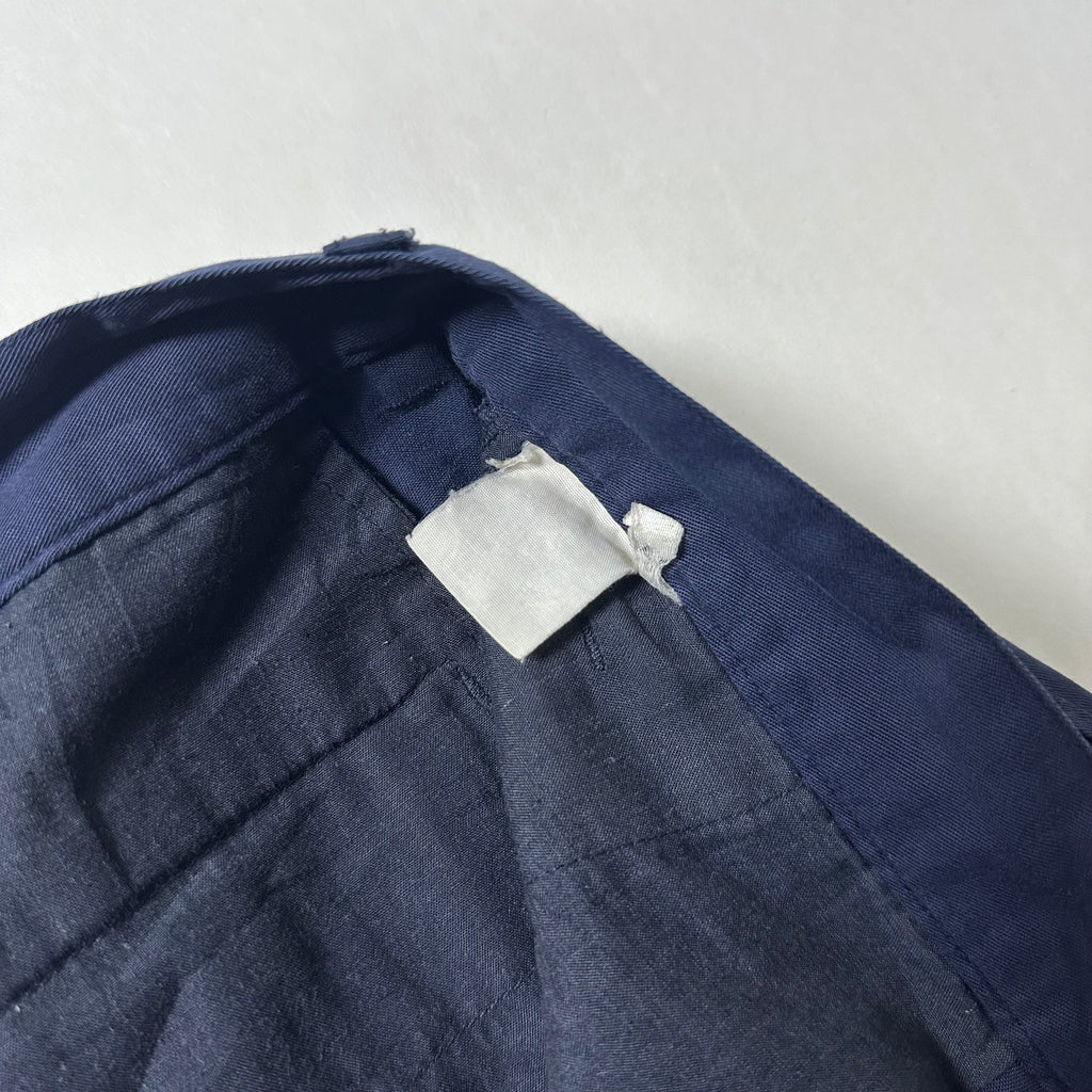 Pleated Cargo Shorts in Navy Blue (Size 36)