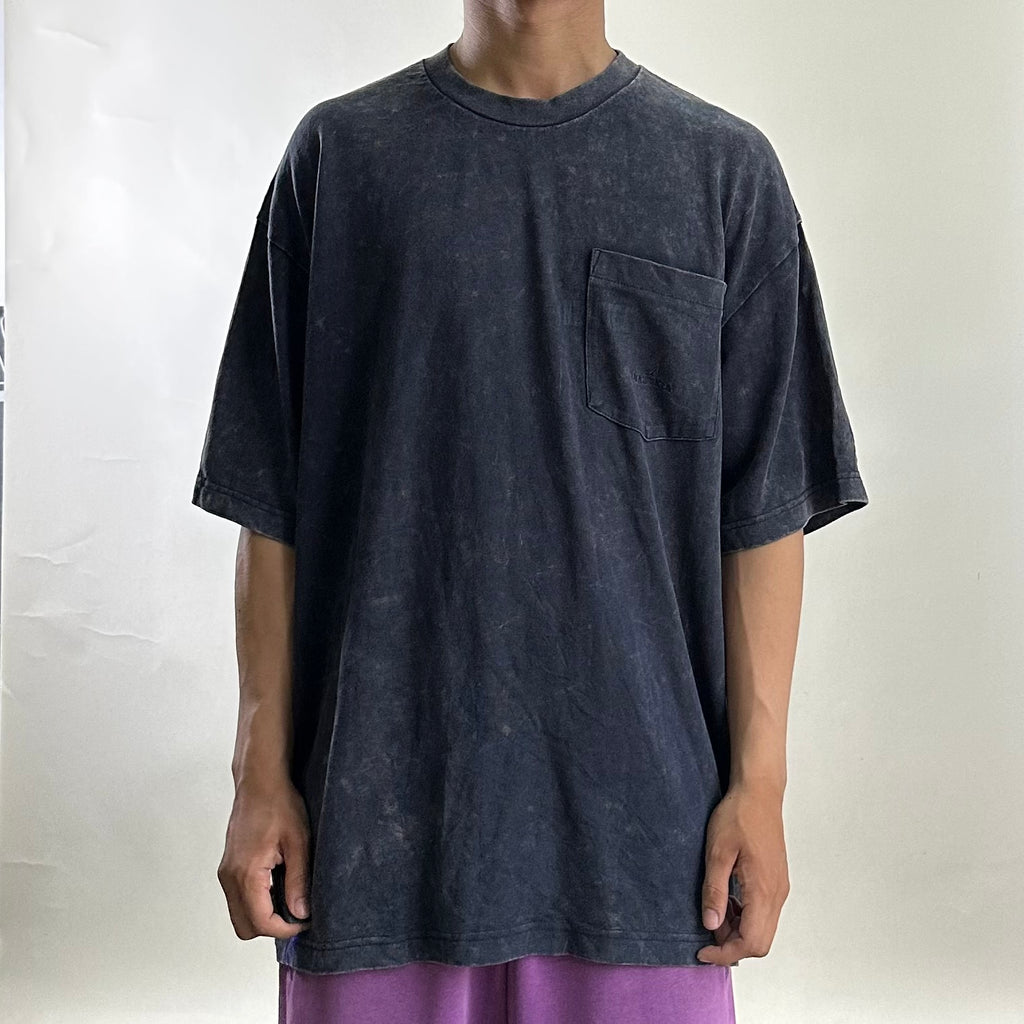 Nautica Japan Pigment Dyed Pocket Tee in Navy (Size Large) Oversized Heavy Cotton