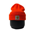 Carhartt Knit Cuffed Beanie in Bright Orange (One Size)