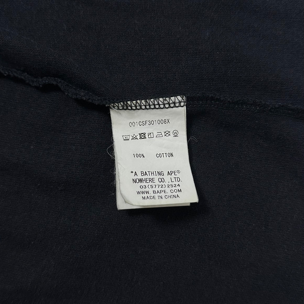 BAPE A BATHING APE 1st Camo Sleeve Pocket Tee Black Medium