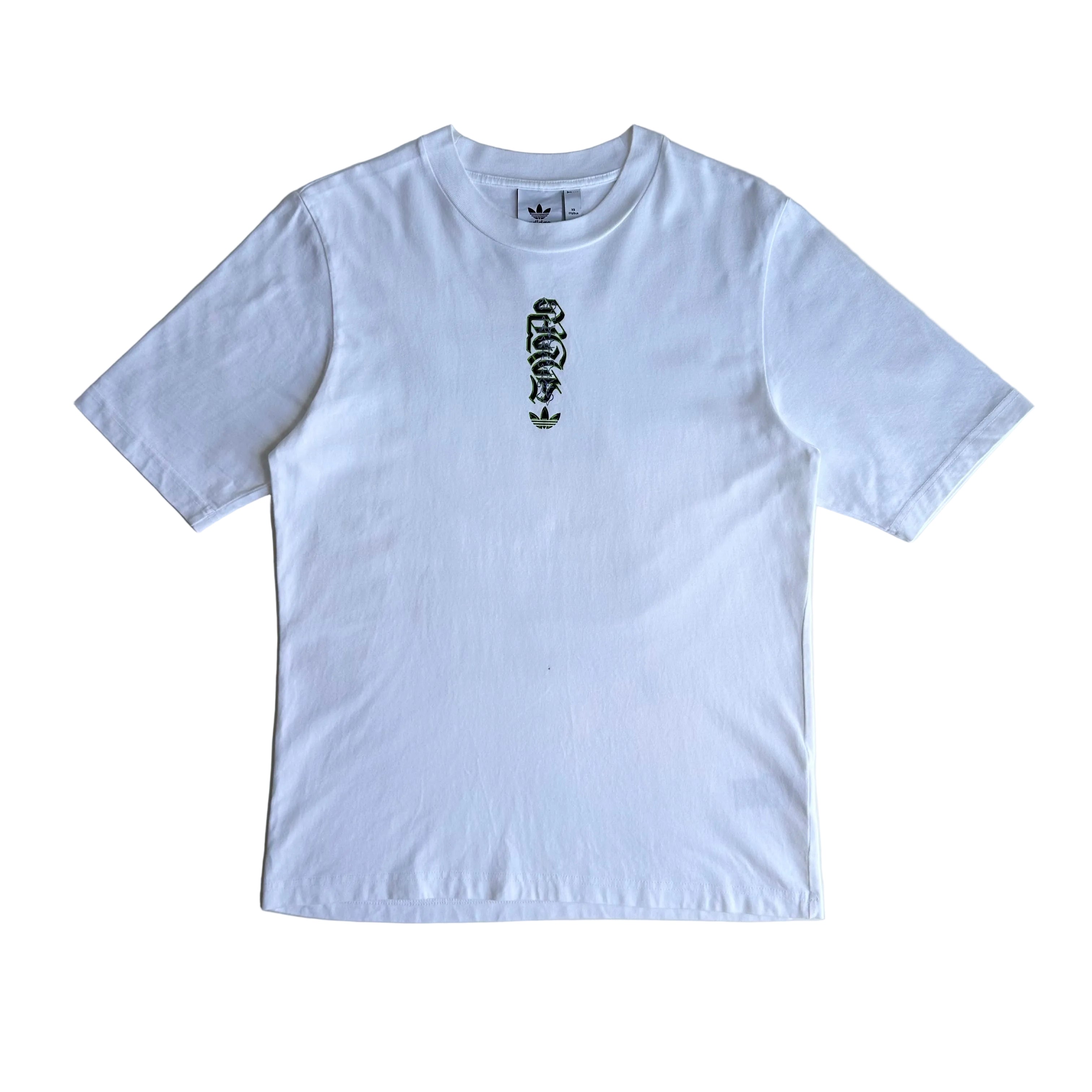 Adidas Originals Graphic Tee 3 Graffiti Print White XS Oversized (Fits Medium)