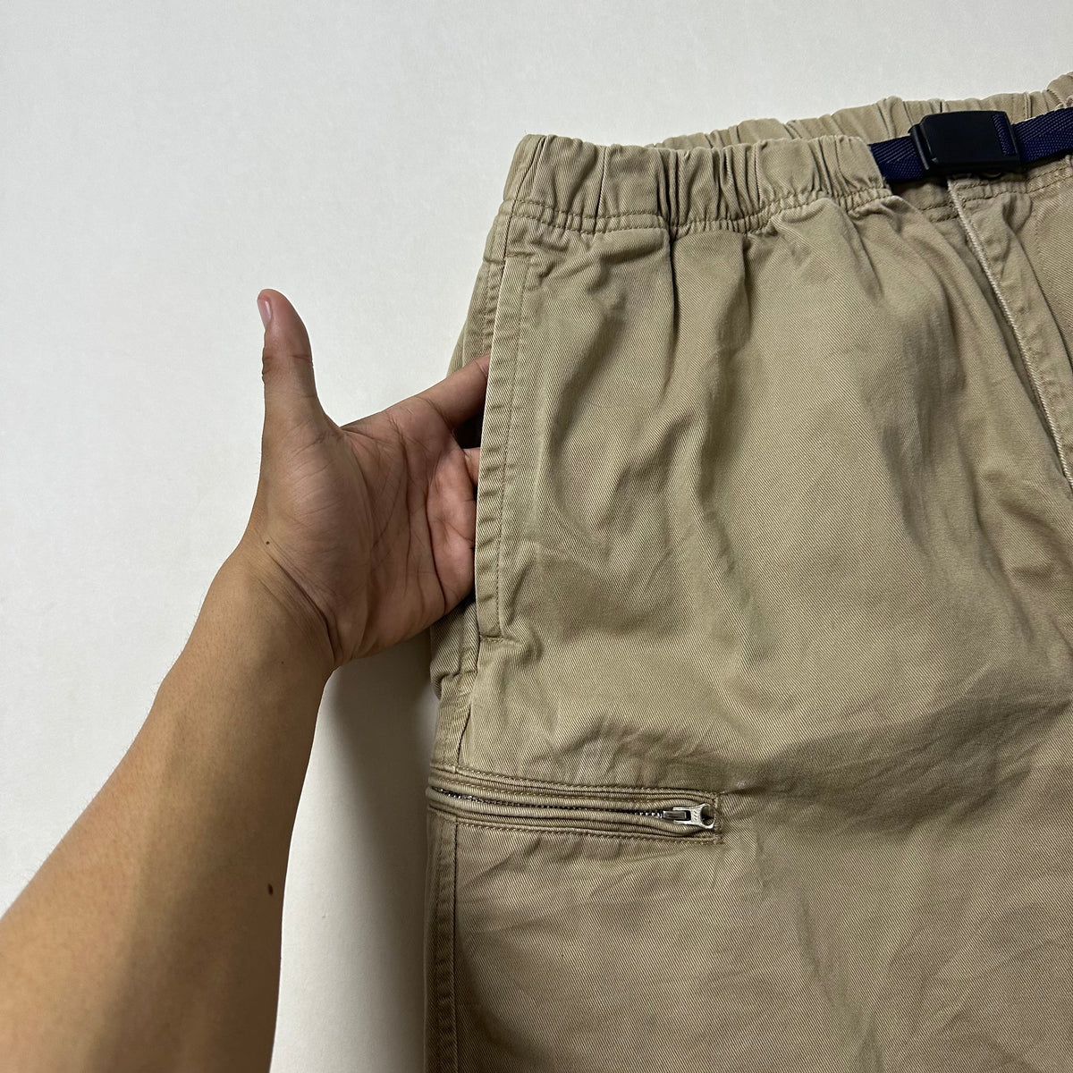 Pilgrim Surf Supply Charlotte Twill Climbing Shorts in Khaki (Size 30)