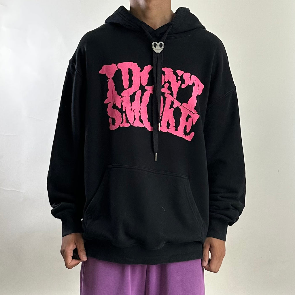DONSMOKE “I Don’t Smoke” Hoodie Jacket in Black (Size Large) — SOLD