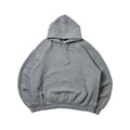 Vintage 90’s Soffe Boxy Fit Hoodie Jacket in Heather Gray Made in USA (Size Large)