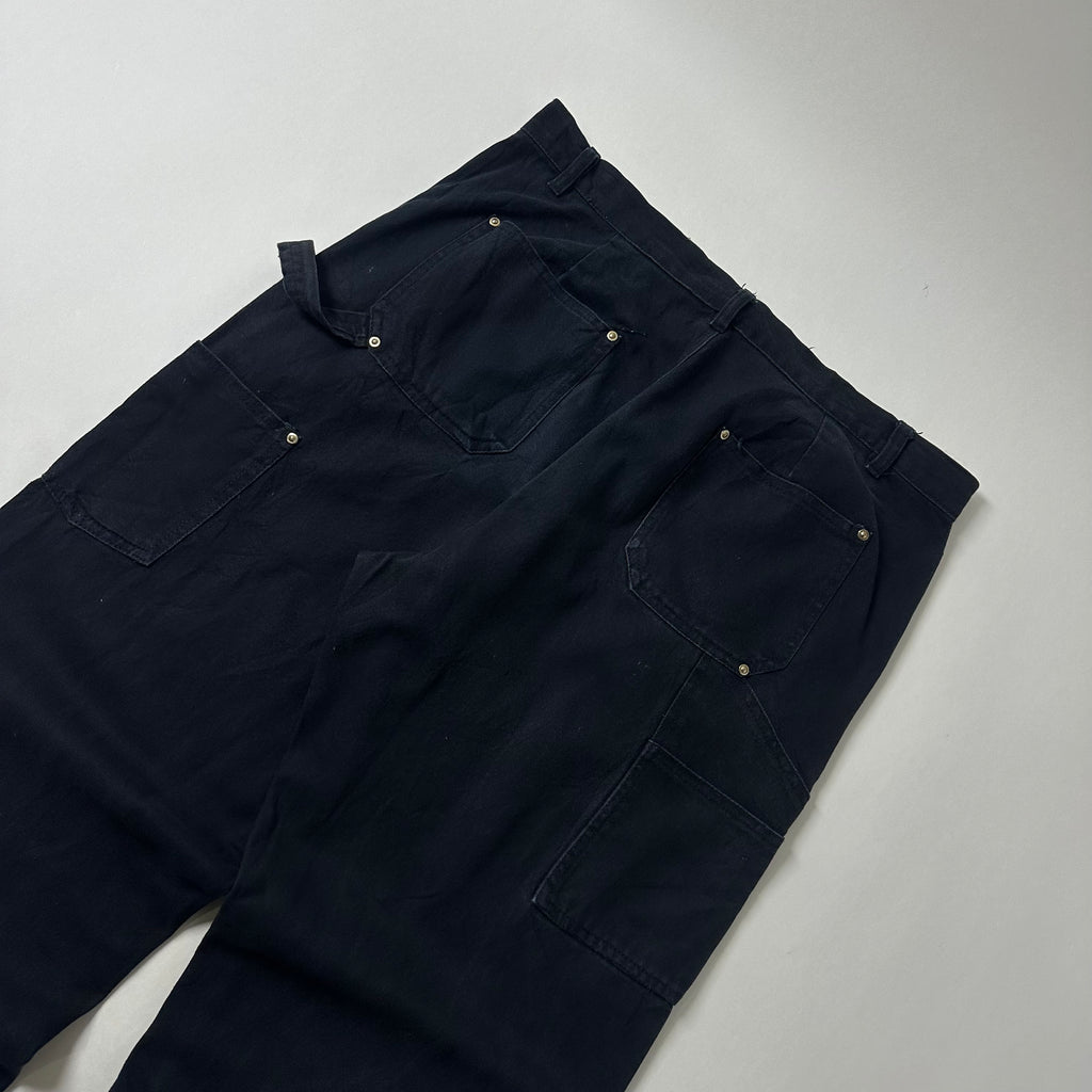 AUTICUP Double Knee Carpenter Pants in Black (Size 34)