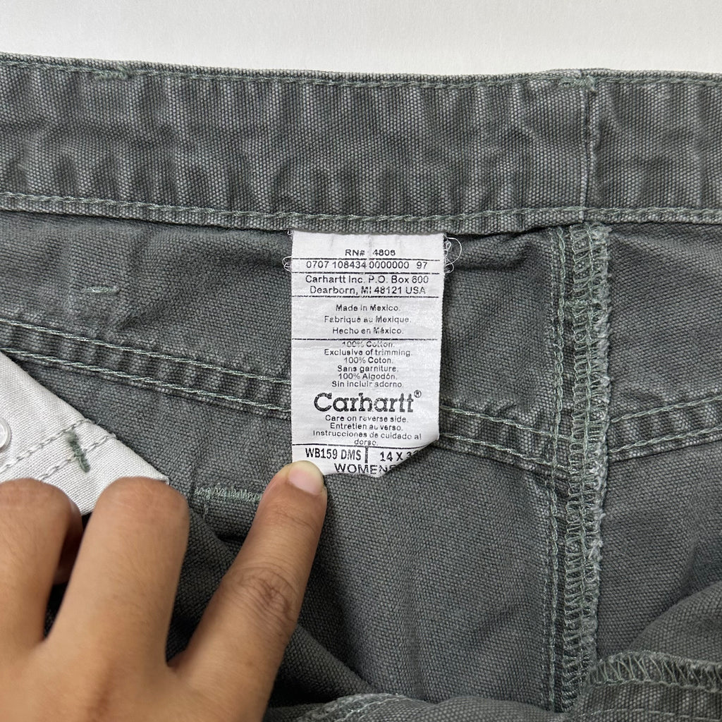 Carhartt Carpenter Pants Unisex in Dark Moss Green (Size 34)