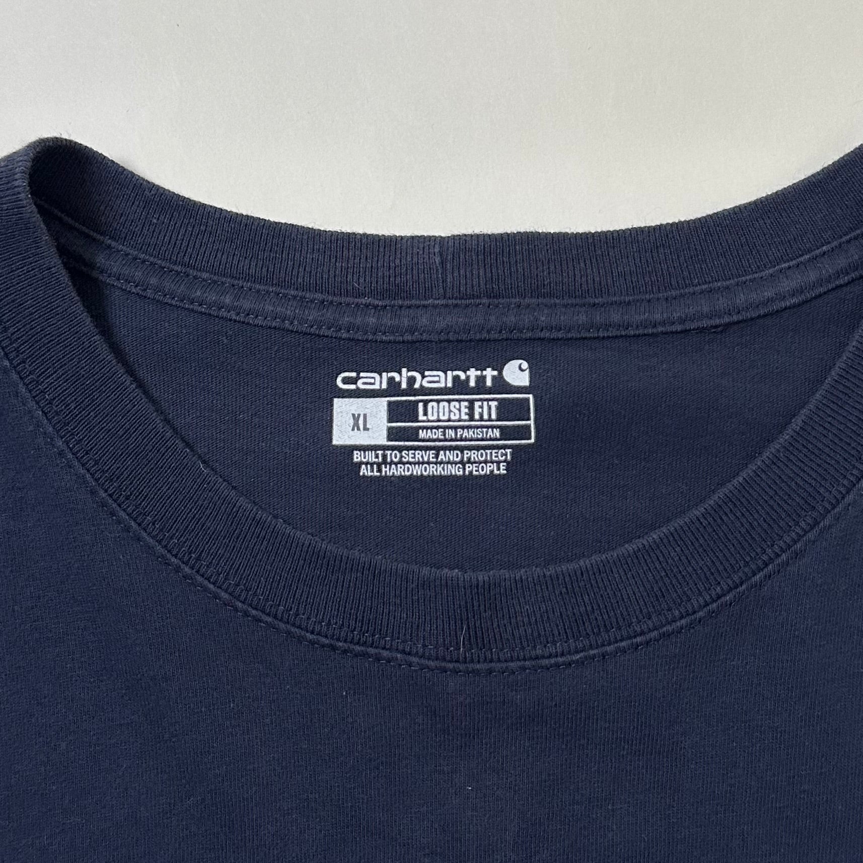 Carhartt K87 Pocket Tee in Navy Blue (Size XL)