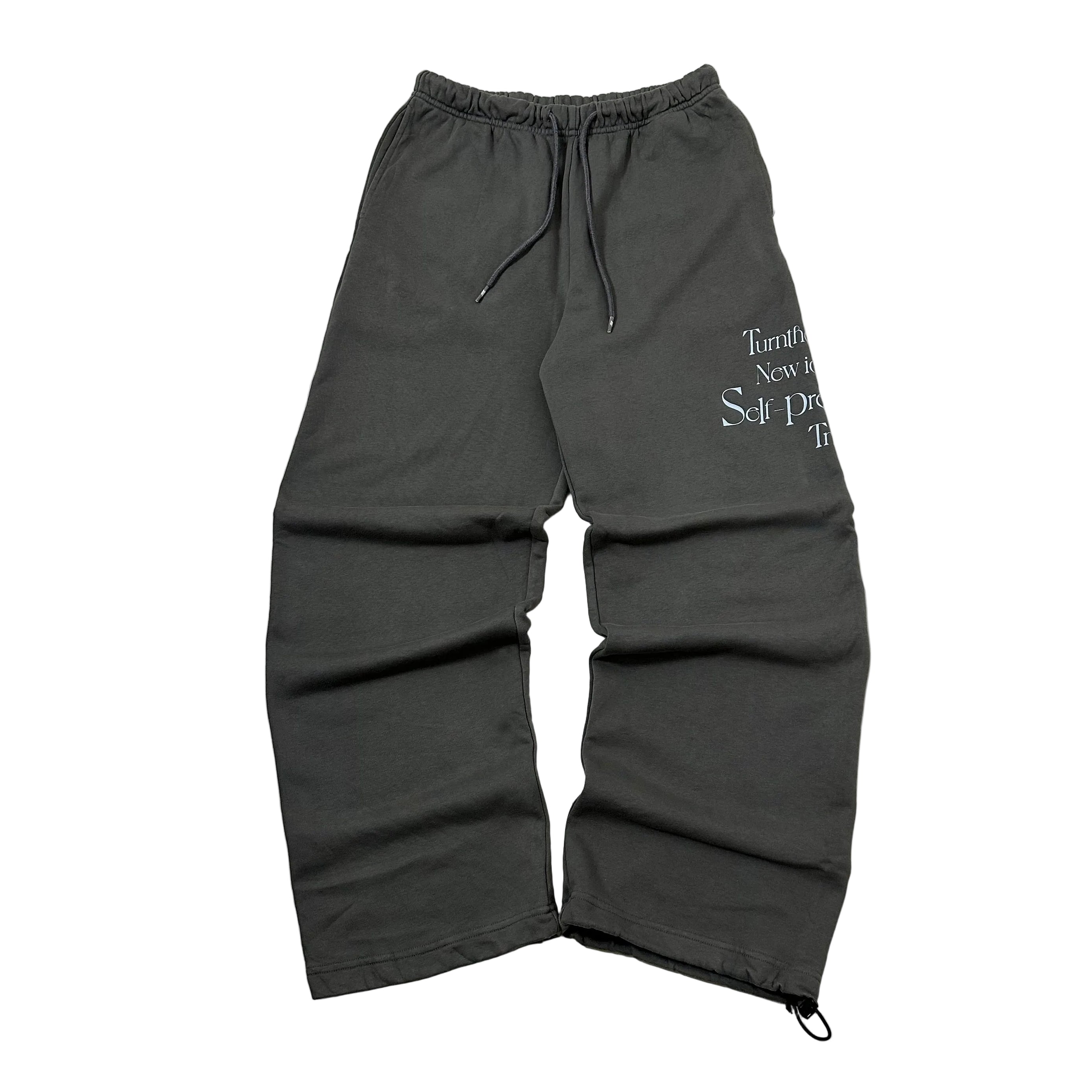 Turnthetables Baggy Sweatpants Cotton Blend in Stone Gray (Size 28-34)