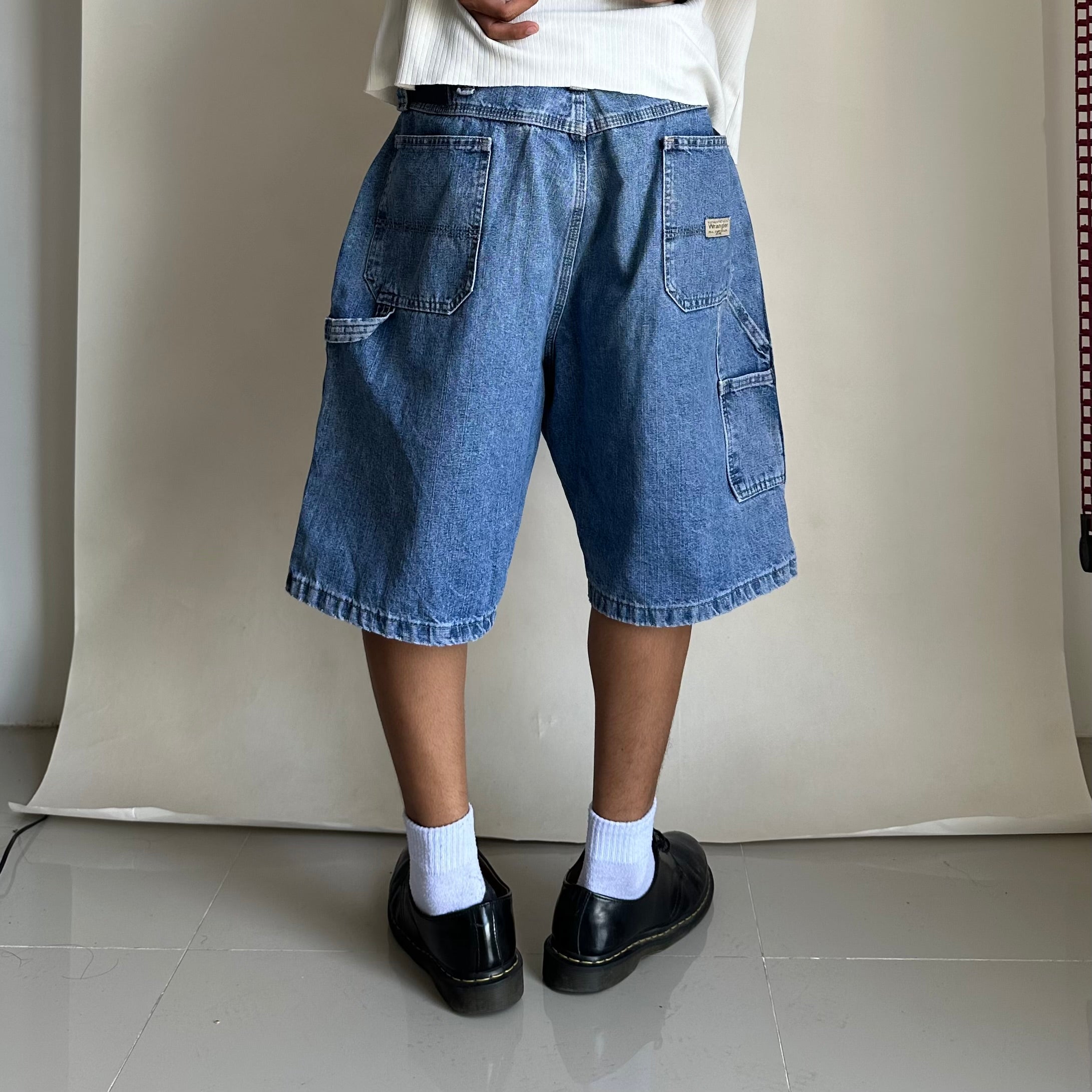 Wrangler Light Washed Carpenter Jorts (Size 38) - SOLD