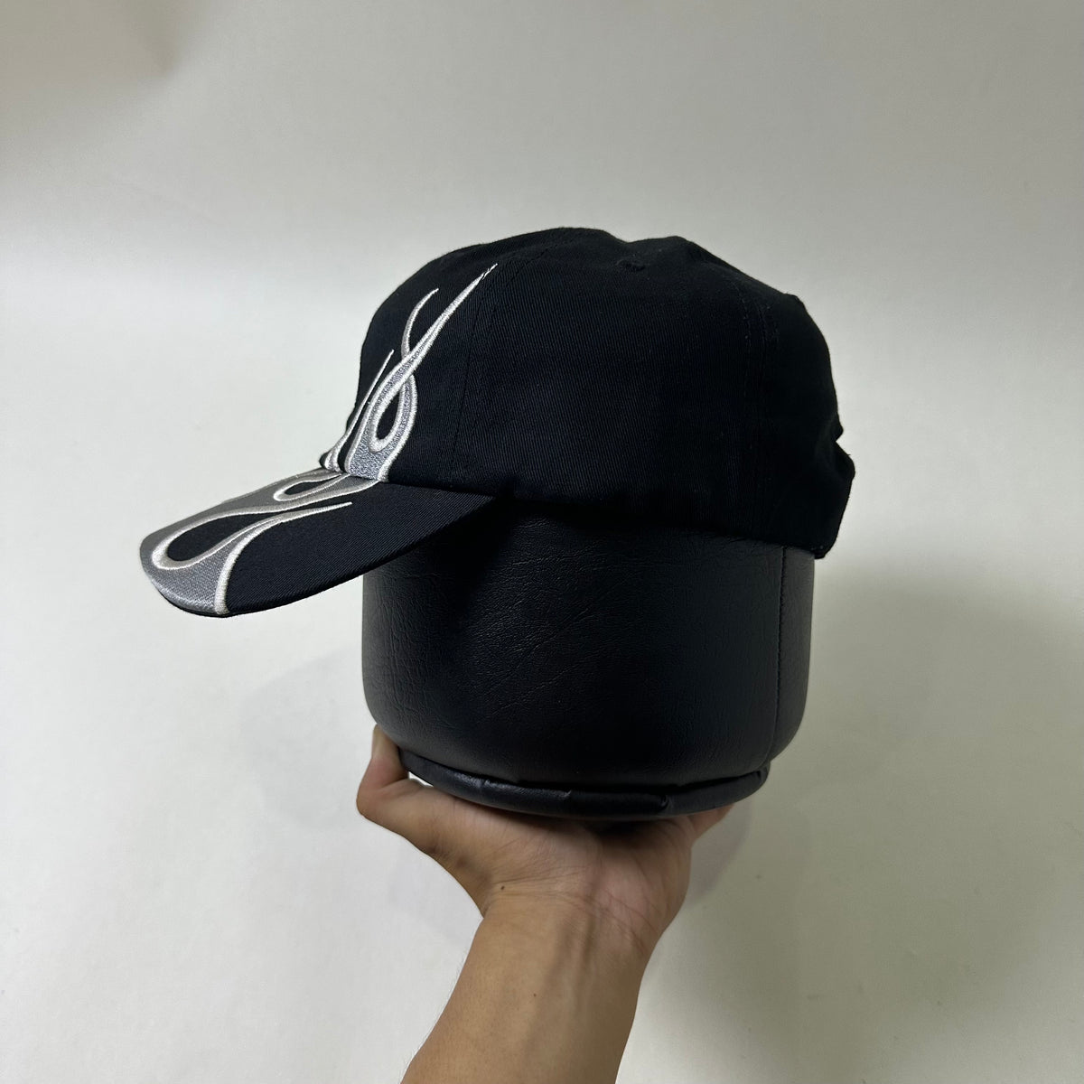 Yeezy Gap Embroidered Flame Cap in Black One Size (OFF Only)
