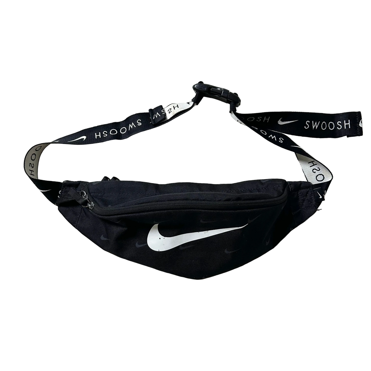 Nike Heritage Belt Bag “All Over Swoosh” in Black