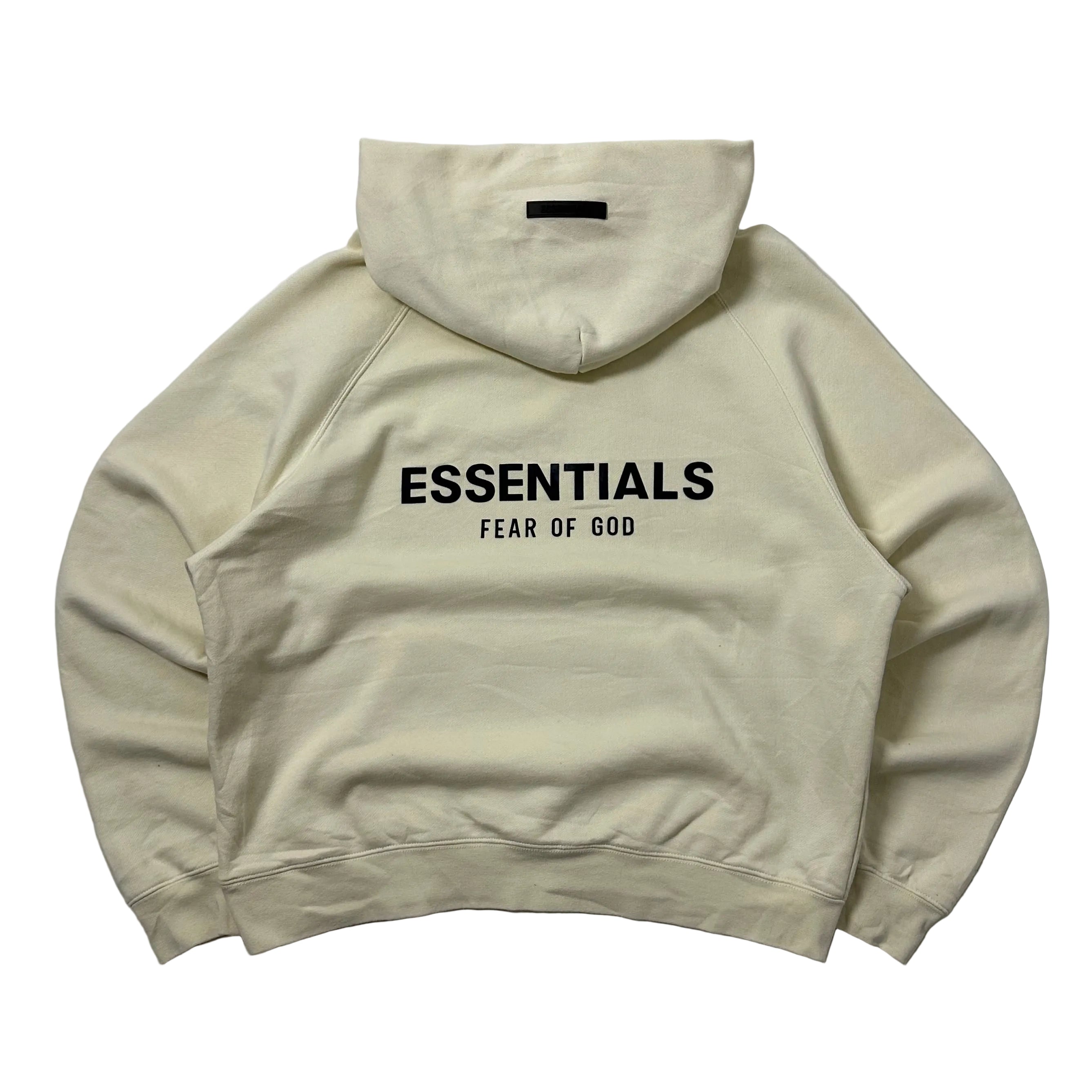 Essentials Pullover Hoodie Jacket Cream Size Small (Fits Large) OFF only