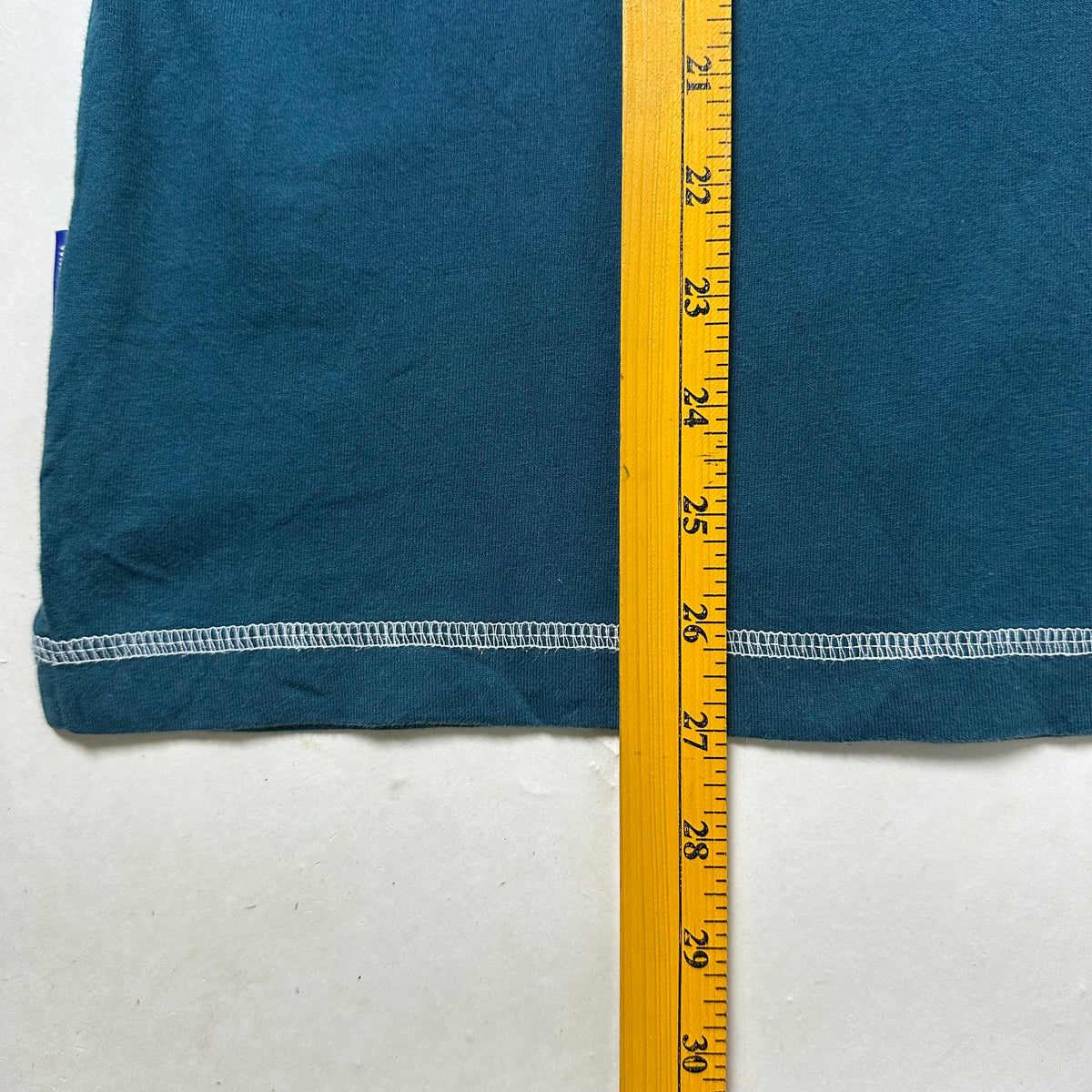 Wassup House Contrast Stitch T-Shirt in Dark Teal Size Small (Fits Medium)