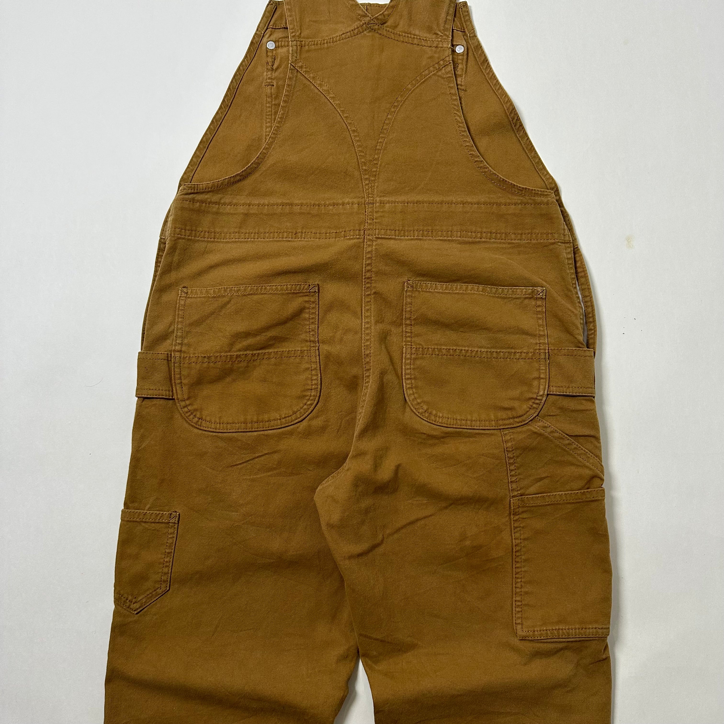 Carhartt Duck Bib Overalls Double Knee Brown (Size 32-34) - SOLD