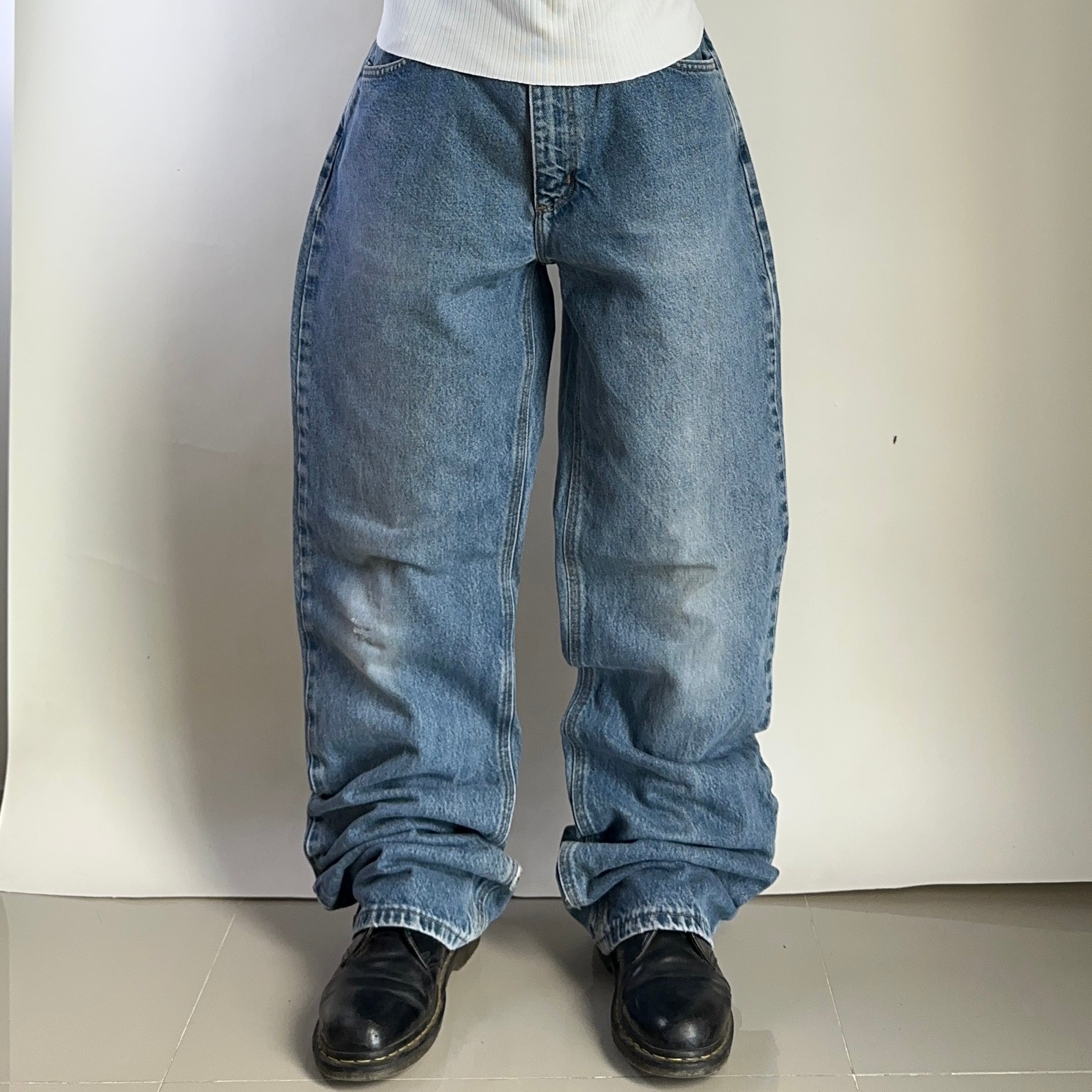 Carhartt Loose Fit Washed Denim Pants Size 36