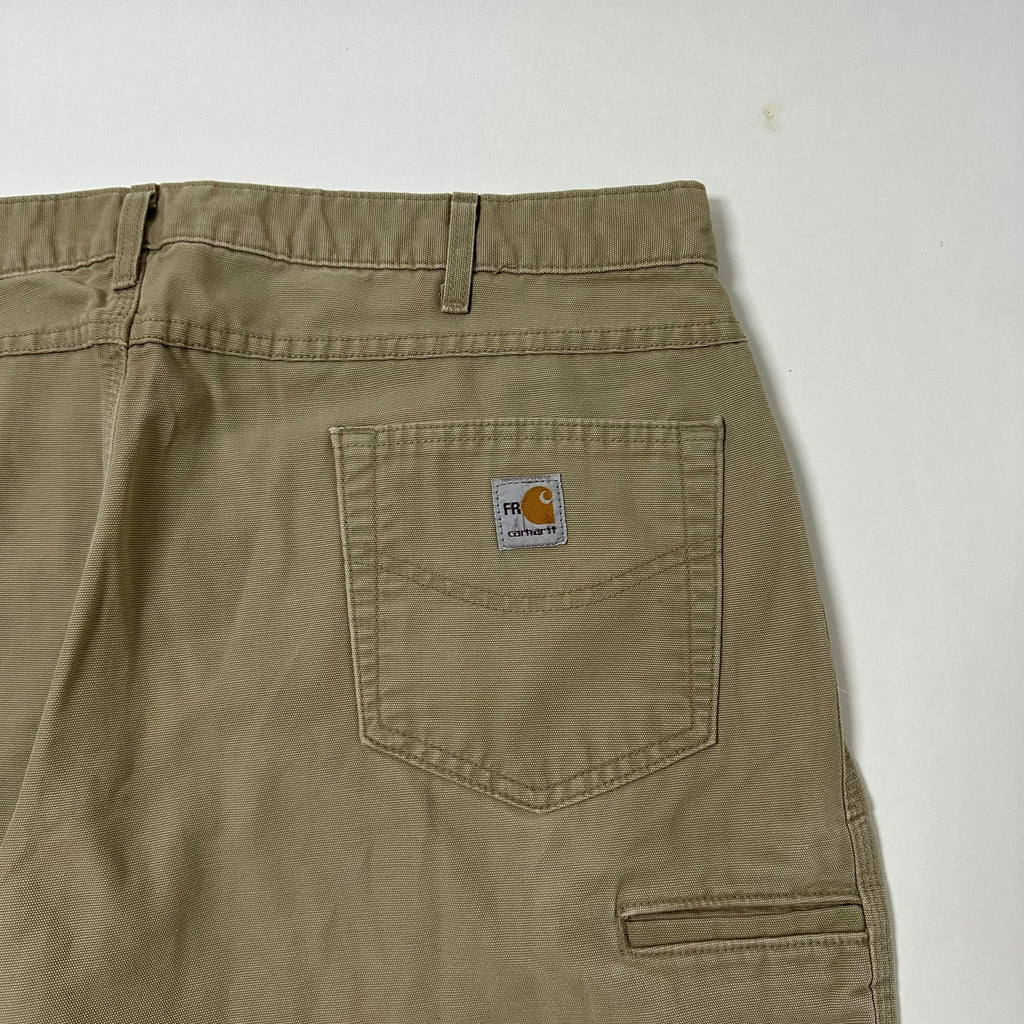 Carhartt Flame-Resistant Original Fit Carpenter Pants Khaki Size 40