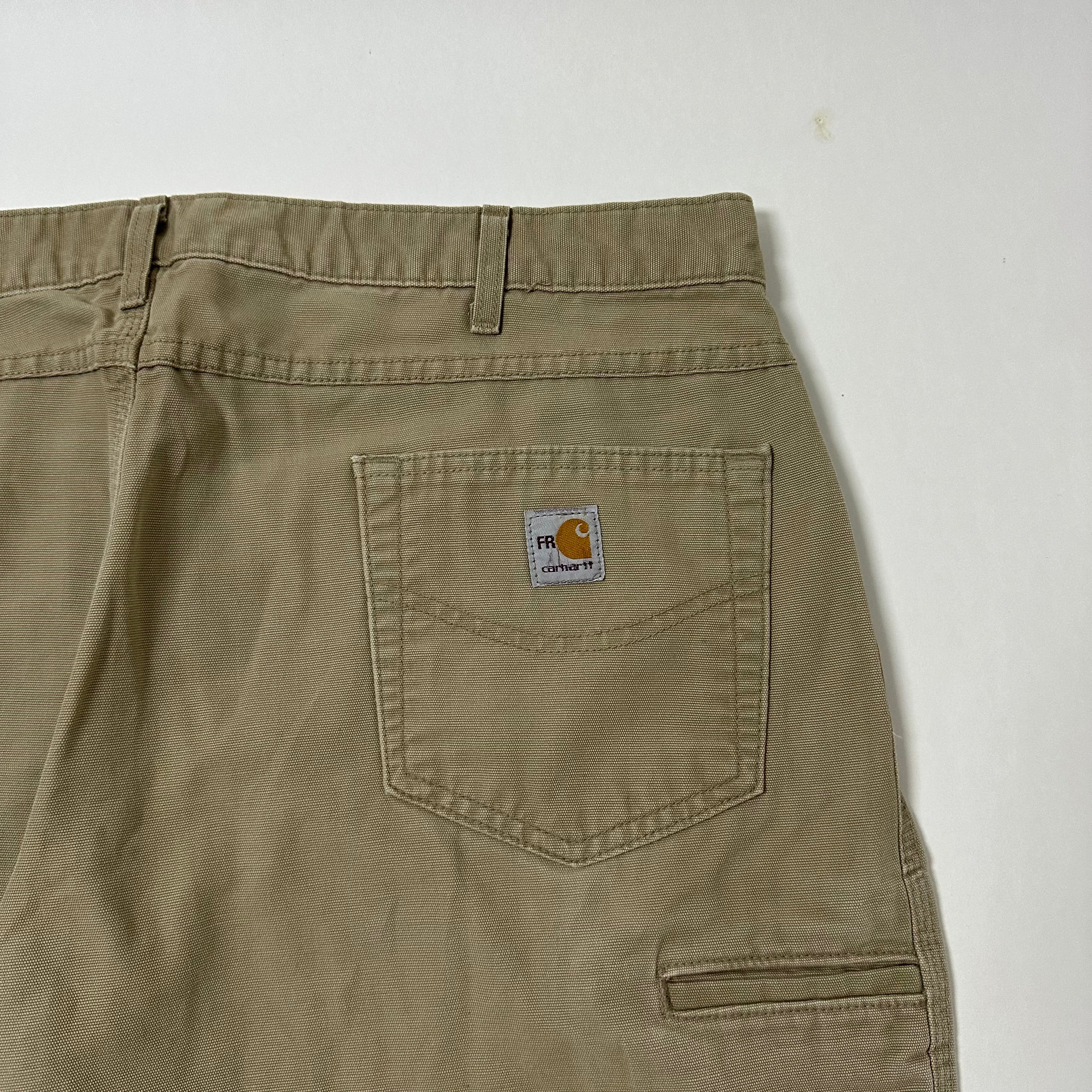 Carhartt Flame-Resistant Original Fit Carpenter Pants Khaki Size 40