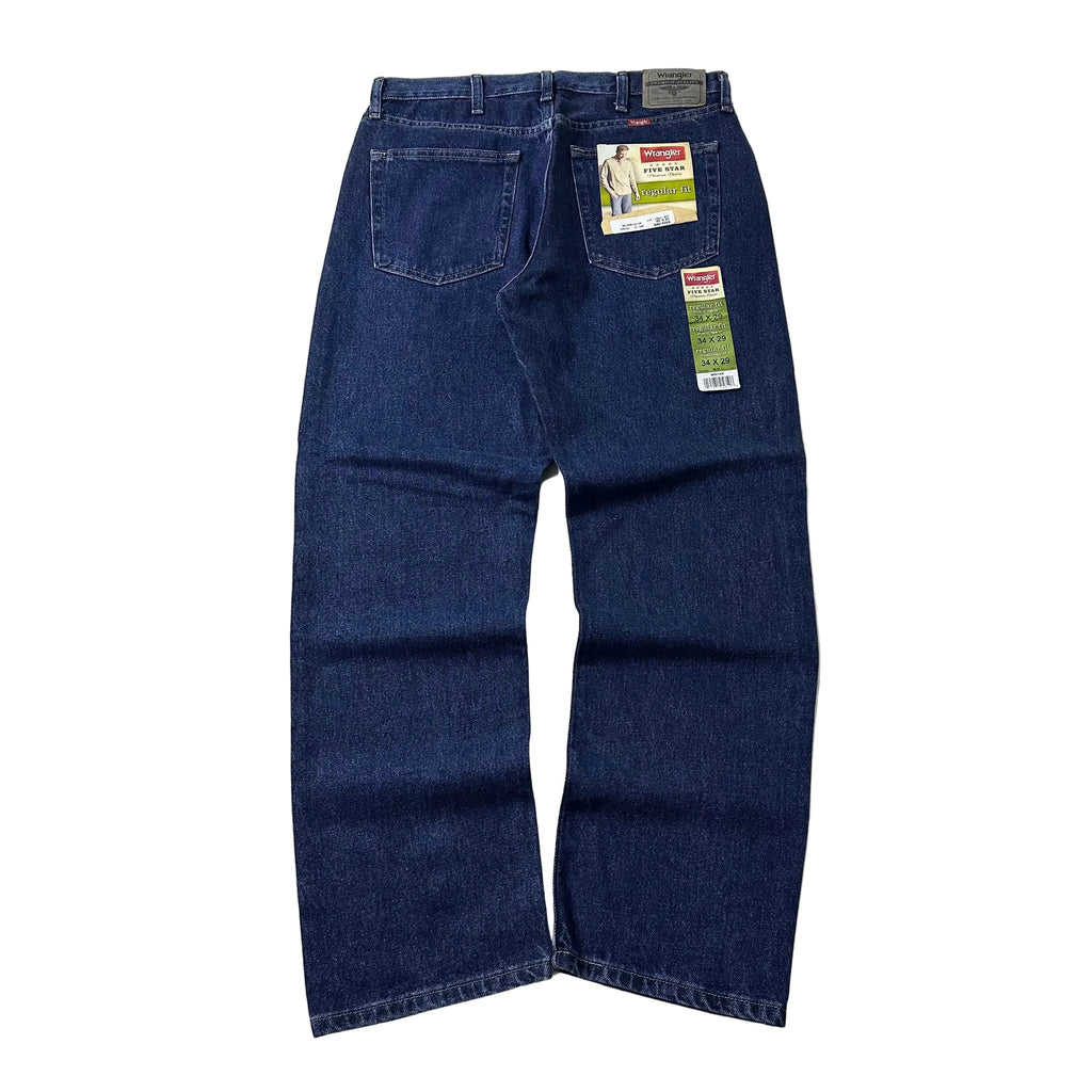 BRAND-NEW Wrangler Five Star Premium Denim Regular Fit in Midnight Rinse (Size 34)