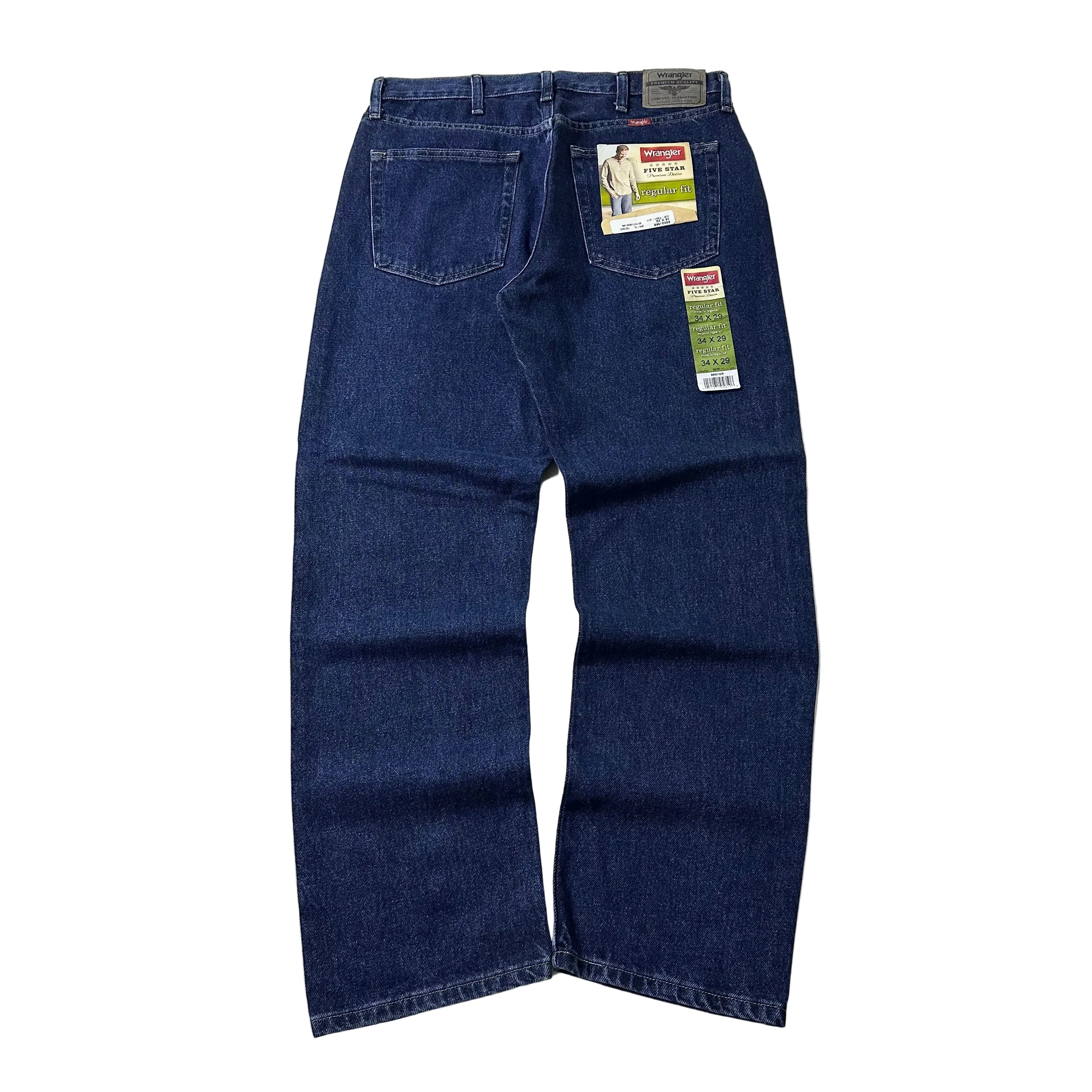 BRAND-NEW Wrangler Five Star Premium Denim Regular Fit in Midnight Rinse (Size 34)