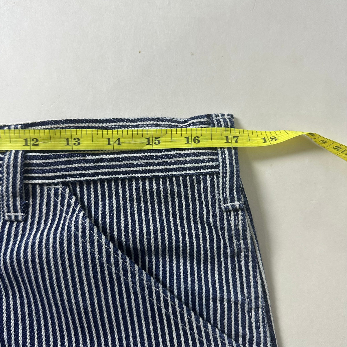 Vintage 80’s Stan Ray Carpenter Pants Made in USA in Hickory Stripe (Size 34) — SOLD