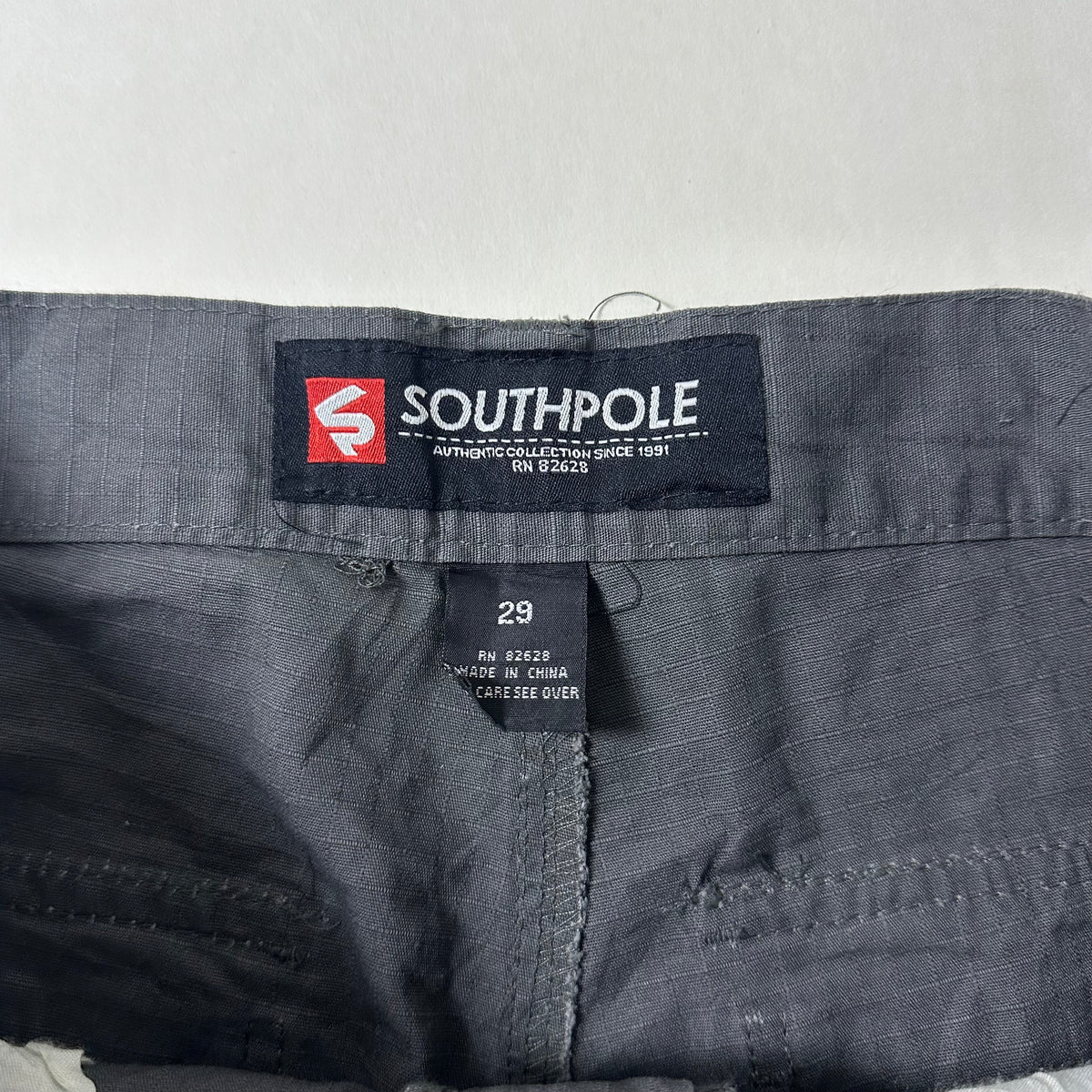 Y2K SouthPole Cargo Short in Dark Gray (Size 29)