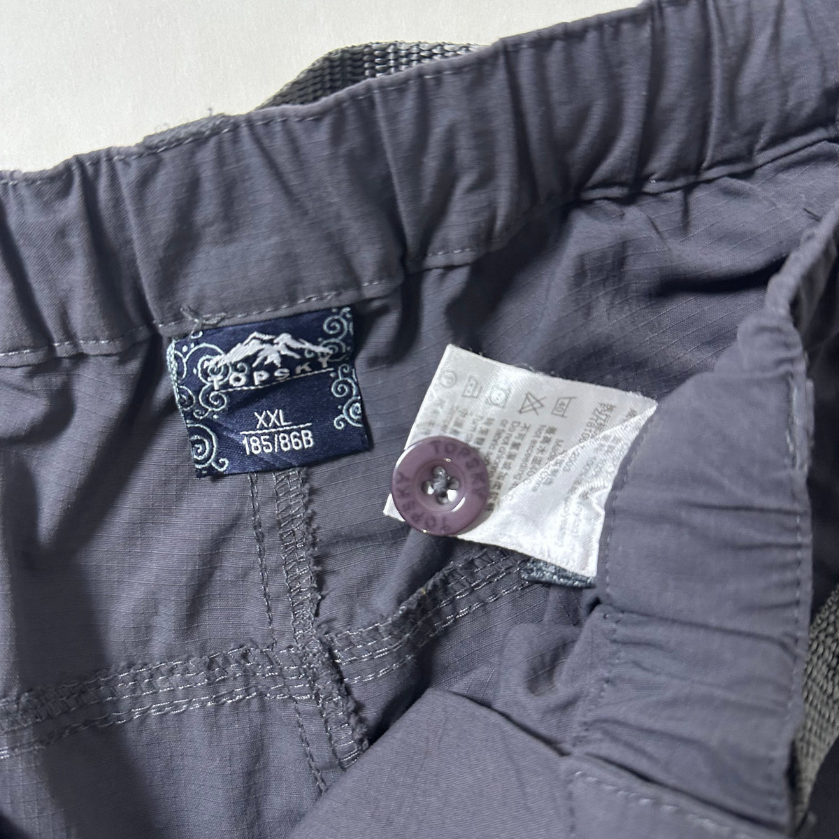 TOPSKY Convertible Cargo Pants in Dark Gray (Size 34-38)