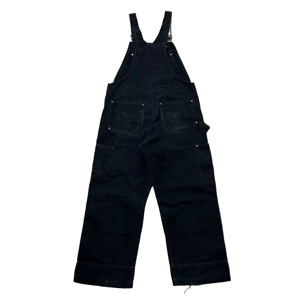 Carhartt Duck Bib Overalls Double Knee Black (Size 32-34)
