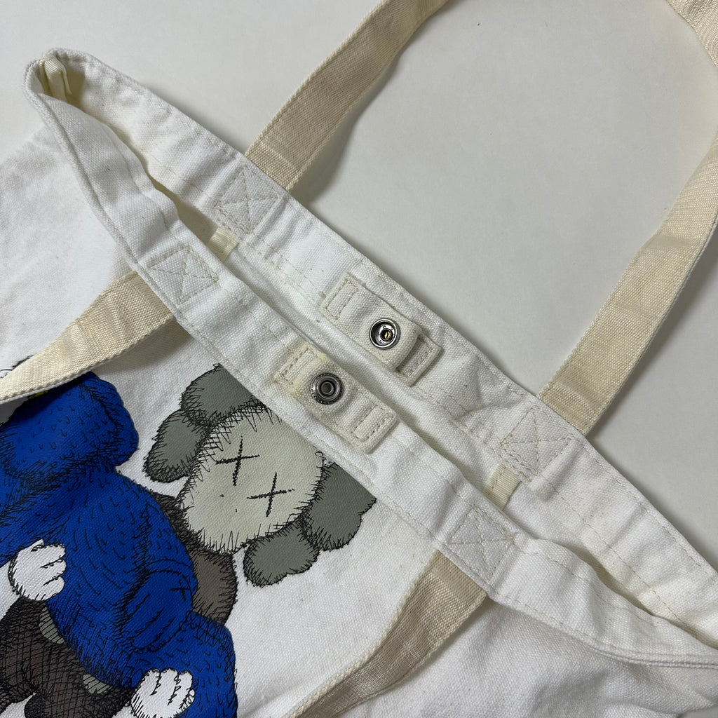 KAWS x Uniqlo Gone Tote Bag in White