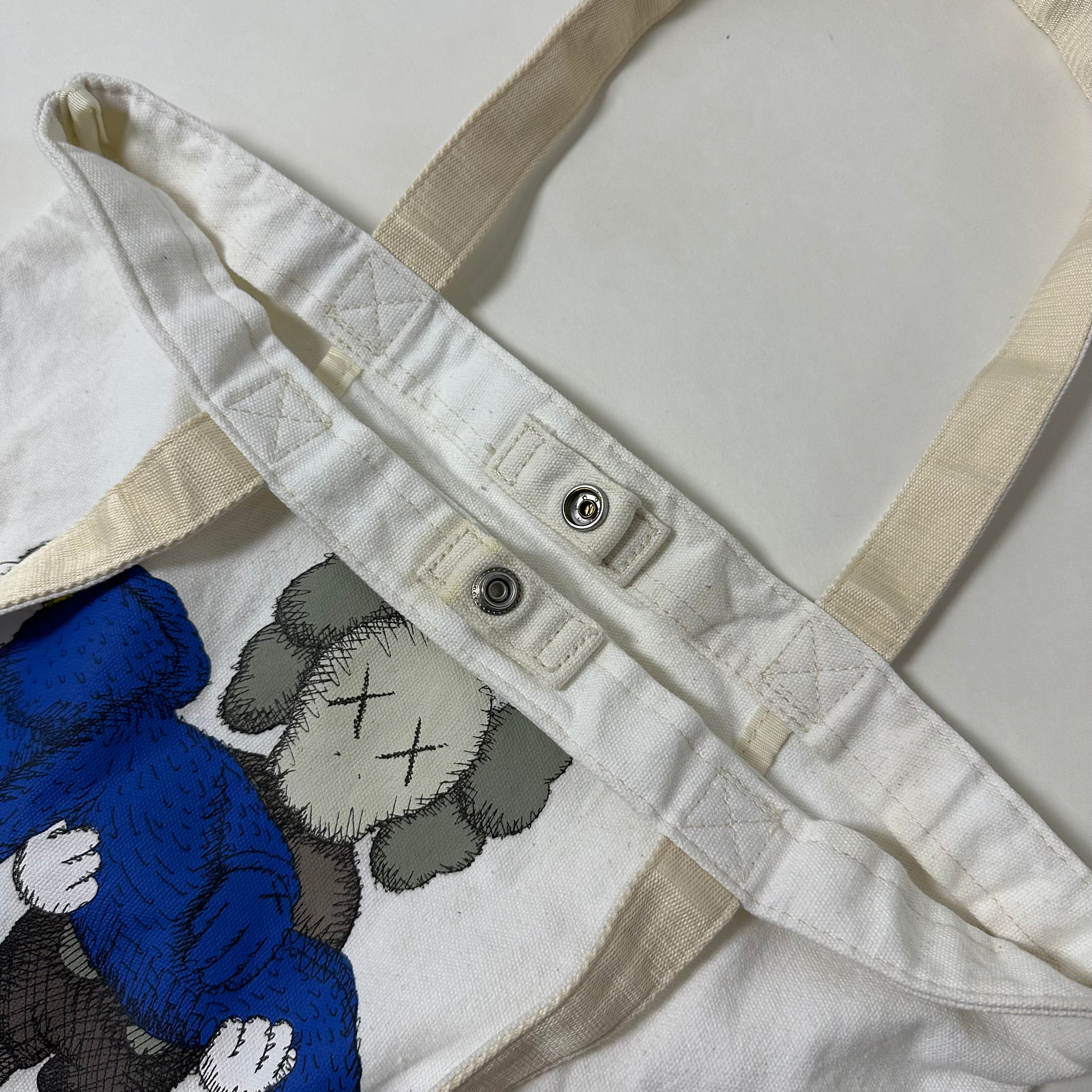 KAWS x Uniqlo Gone Tote Bag in White