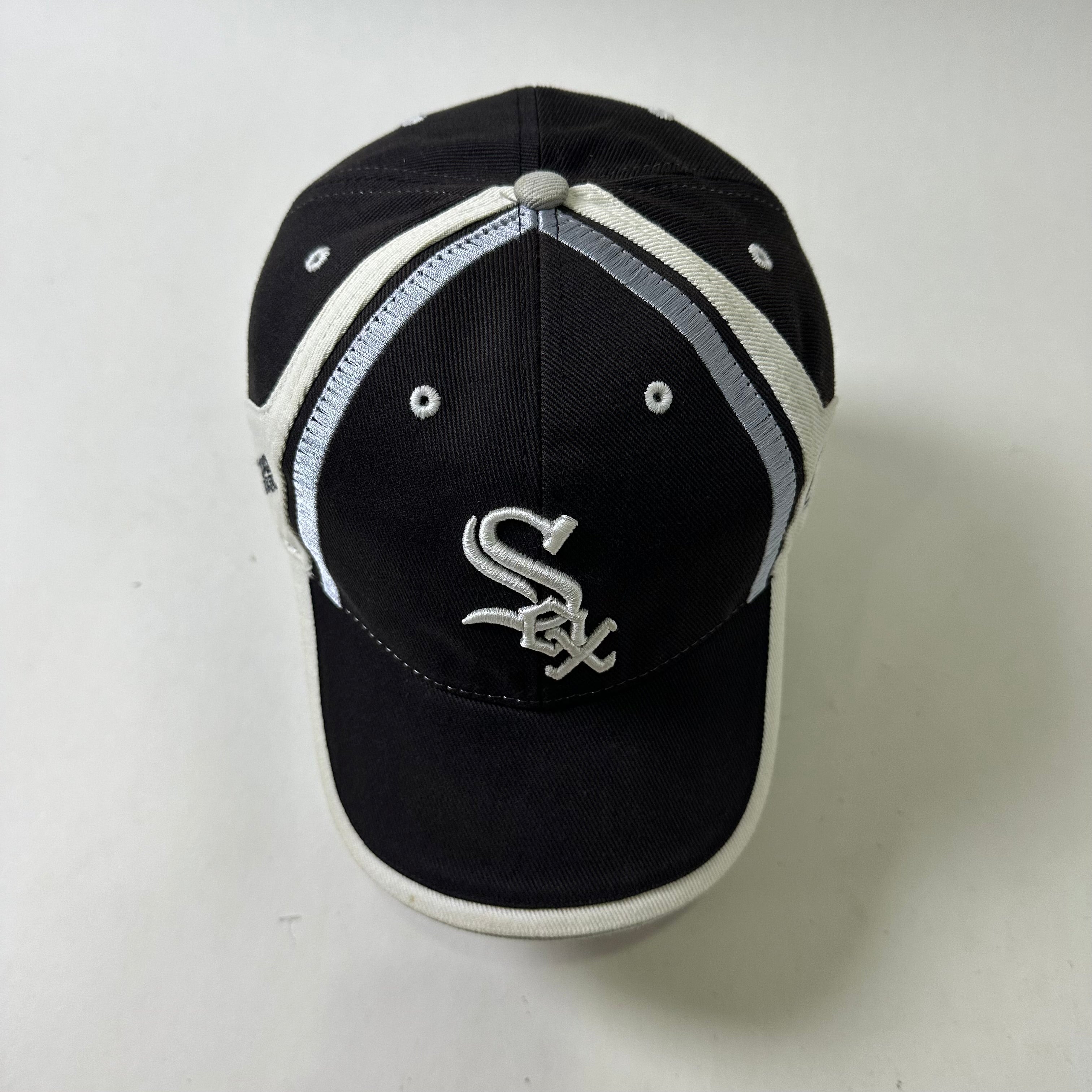 Vintage TEI Chicago White Sox MLB Strapback Cap in Black (One Size)