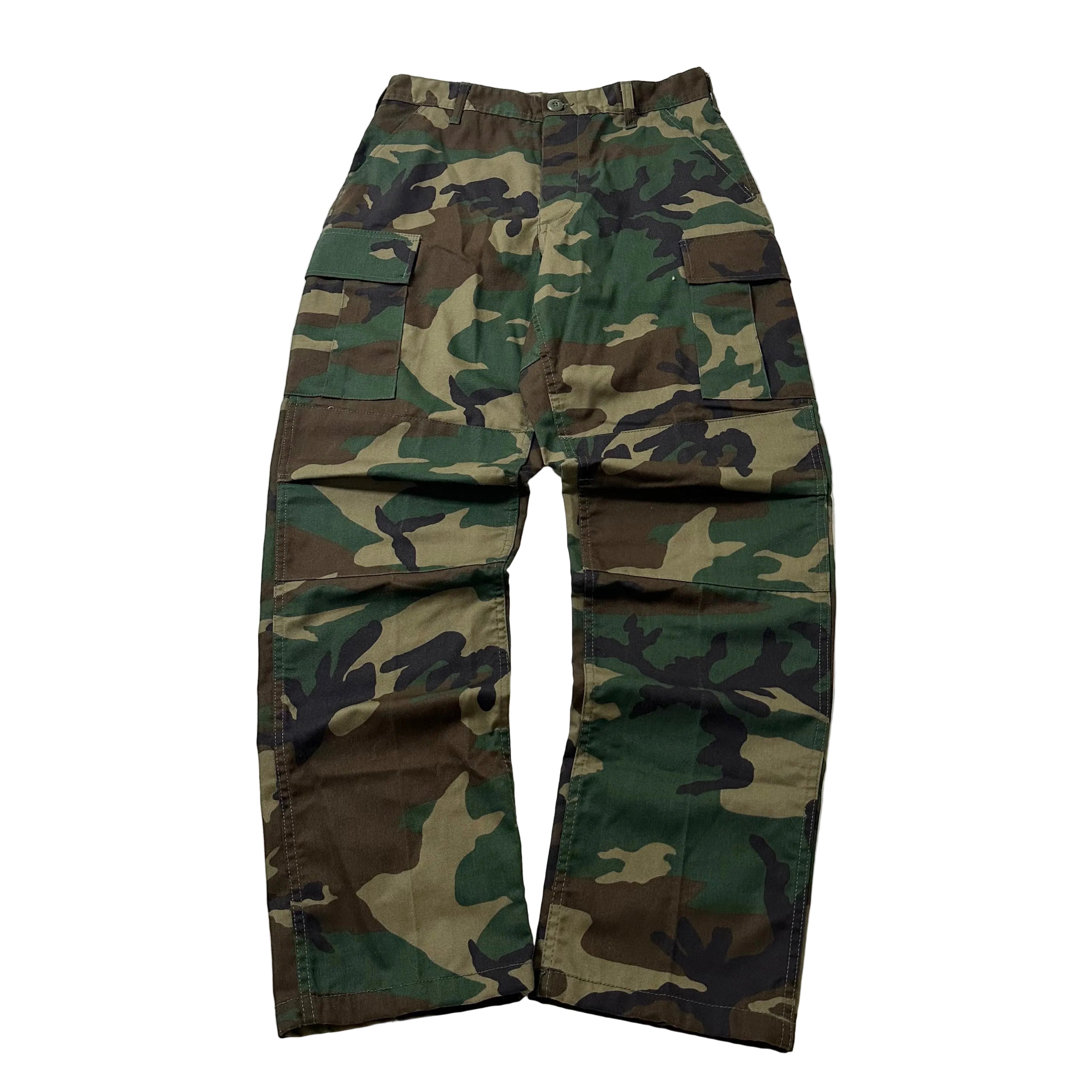 Rotcho Cargo Pants in Woodland Camo (Size 27-31)