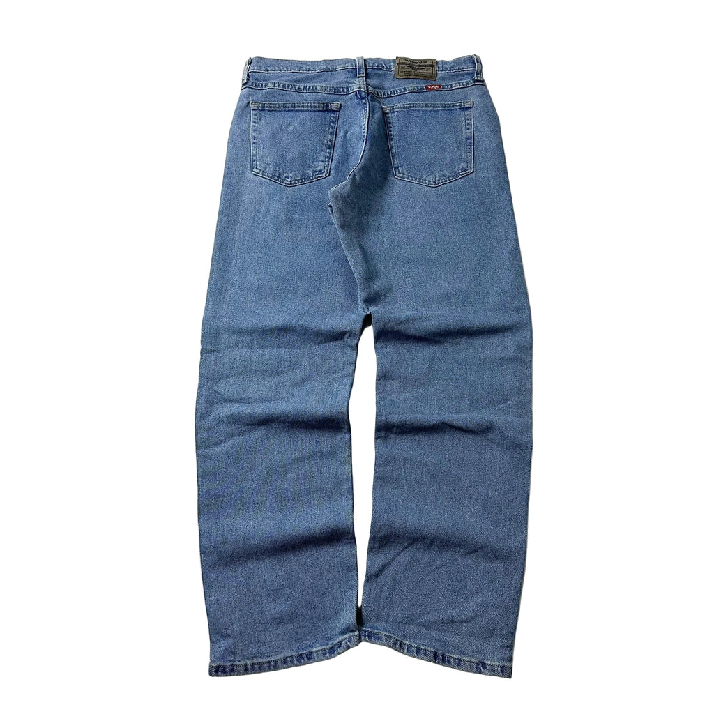 Wrangler Five Star Comfort Stretch Relaxed Fit Jeans in Bleached Tint (Size 32)