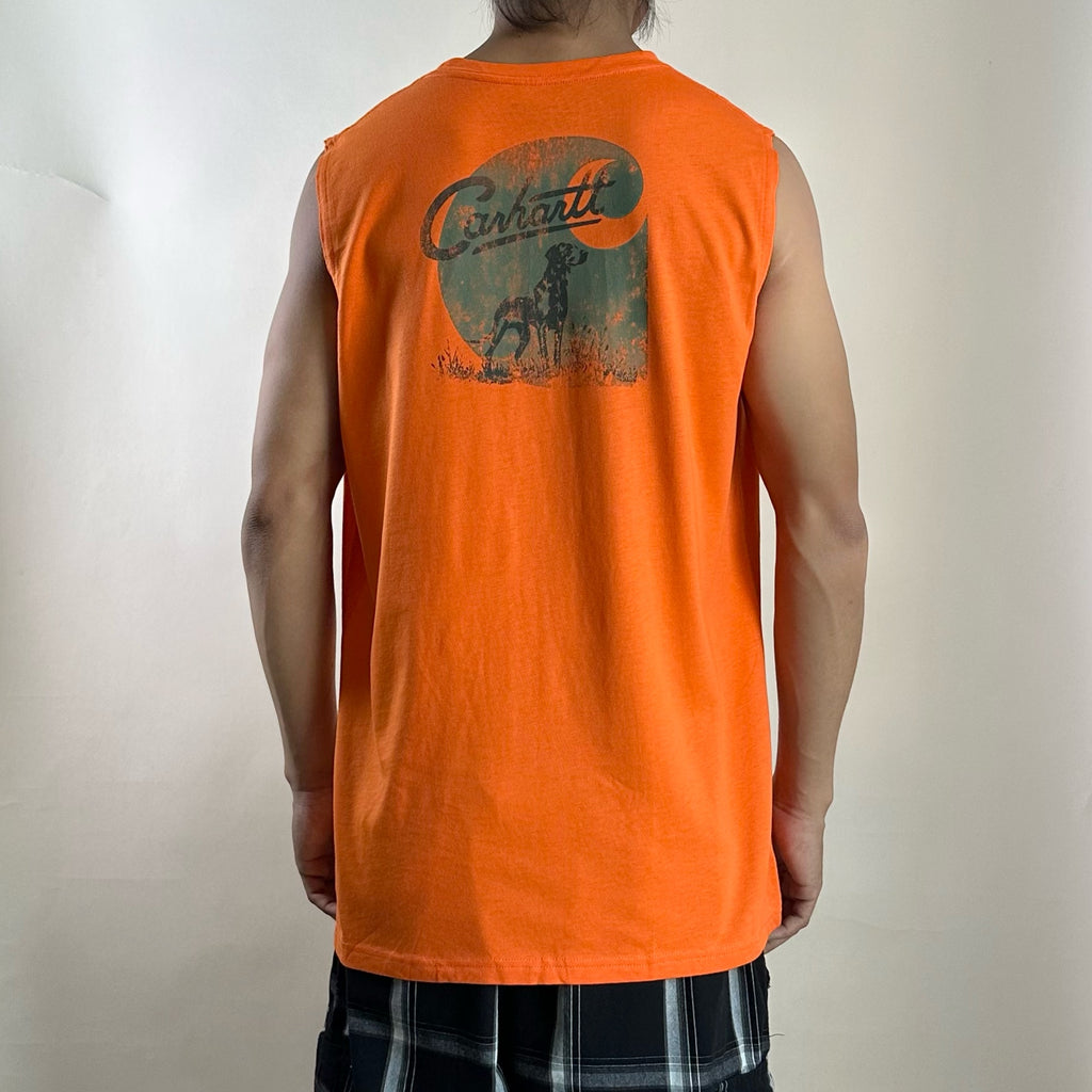 BRAND NEW Carhartt Sleeveless Shirt Dog Graphic (Fits Medium-Large)