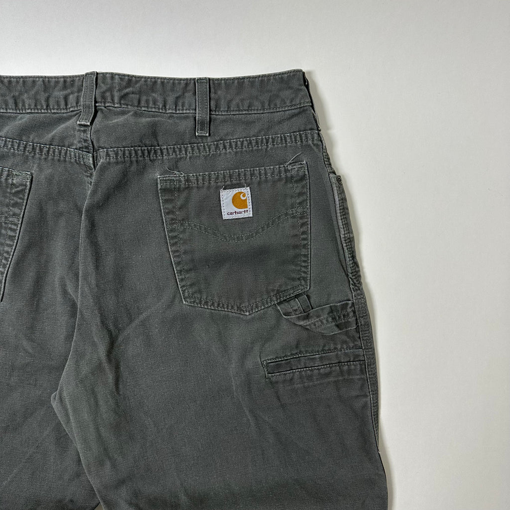 Carhartt Carpenter Pants Unisex in Dark Moss Green (Size 34)