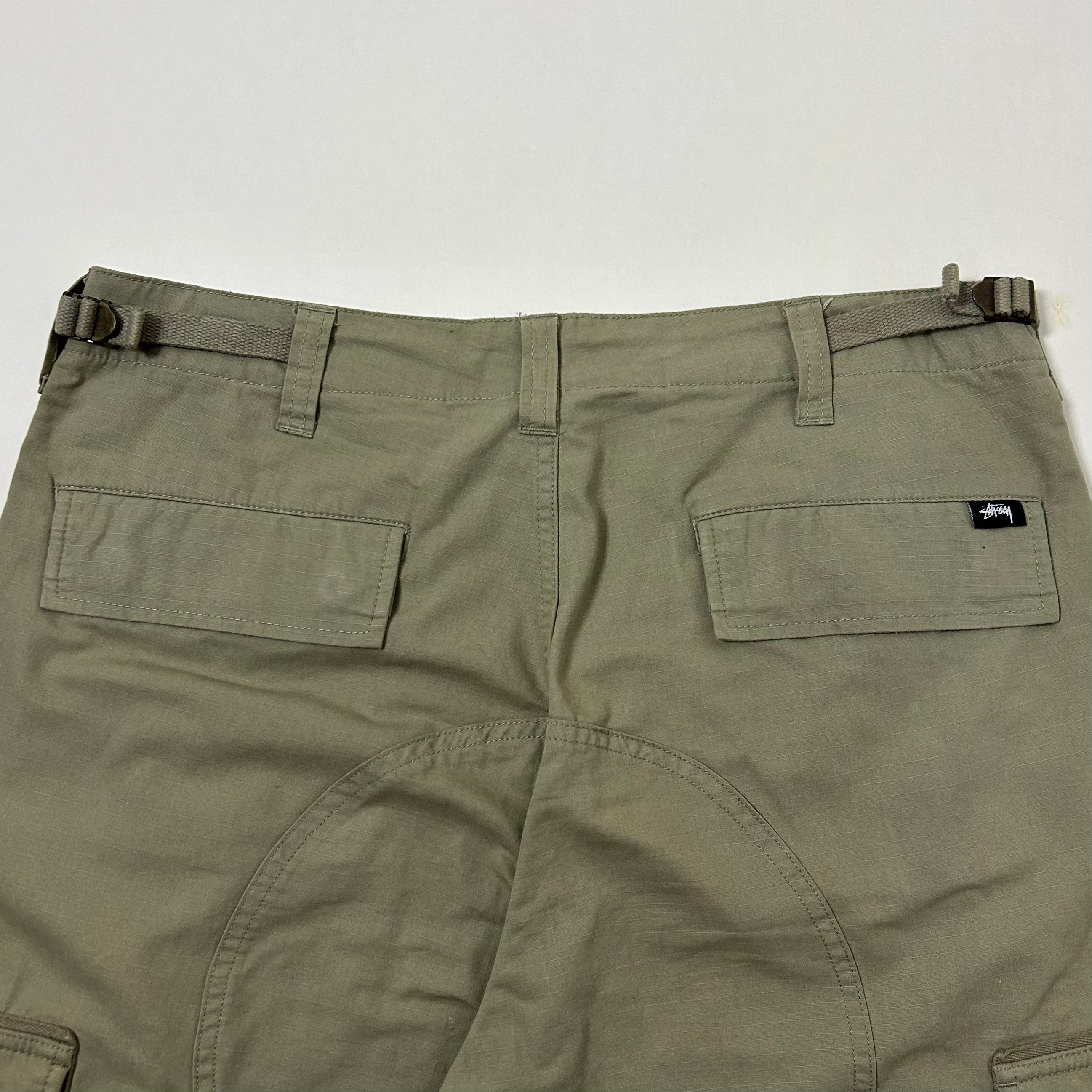 Stussy Cargo Ripstop Pants in Olive Green (Size 32)